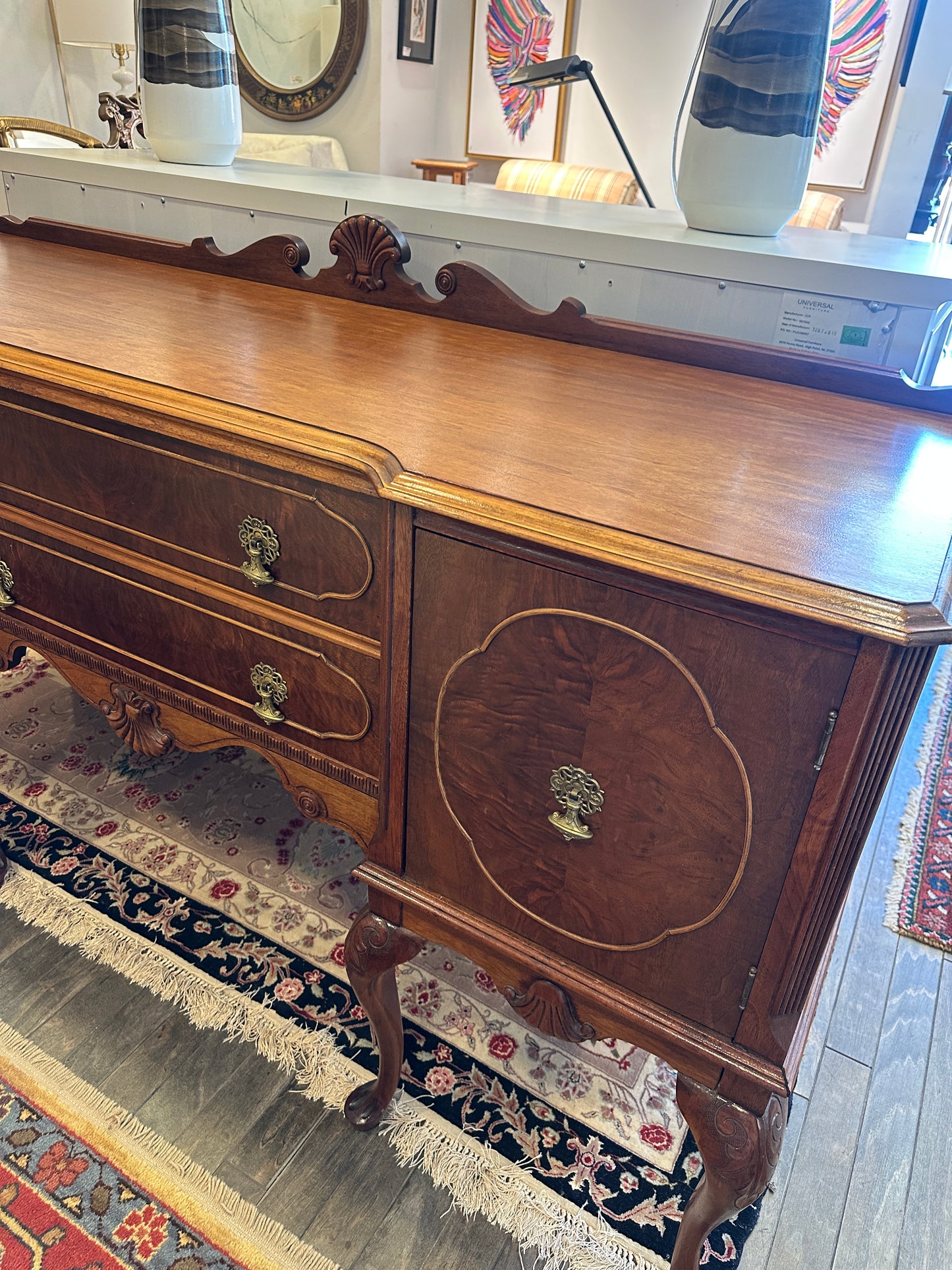 Antique Queen Anne Buffet (0N800A)