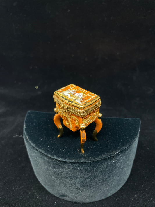 Limoges French Louis End Table Trinket Box