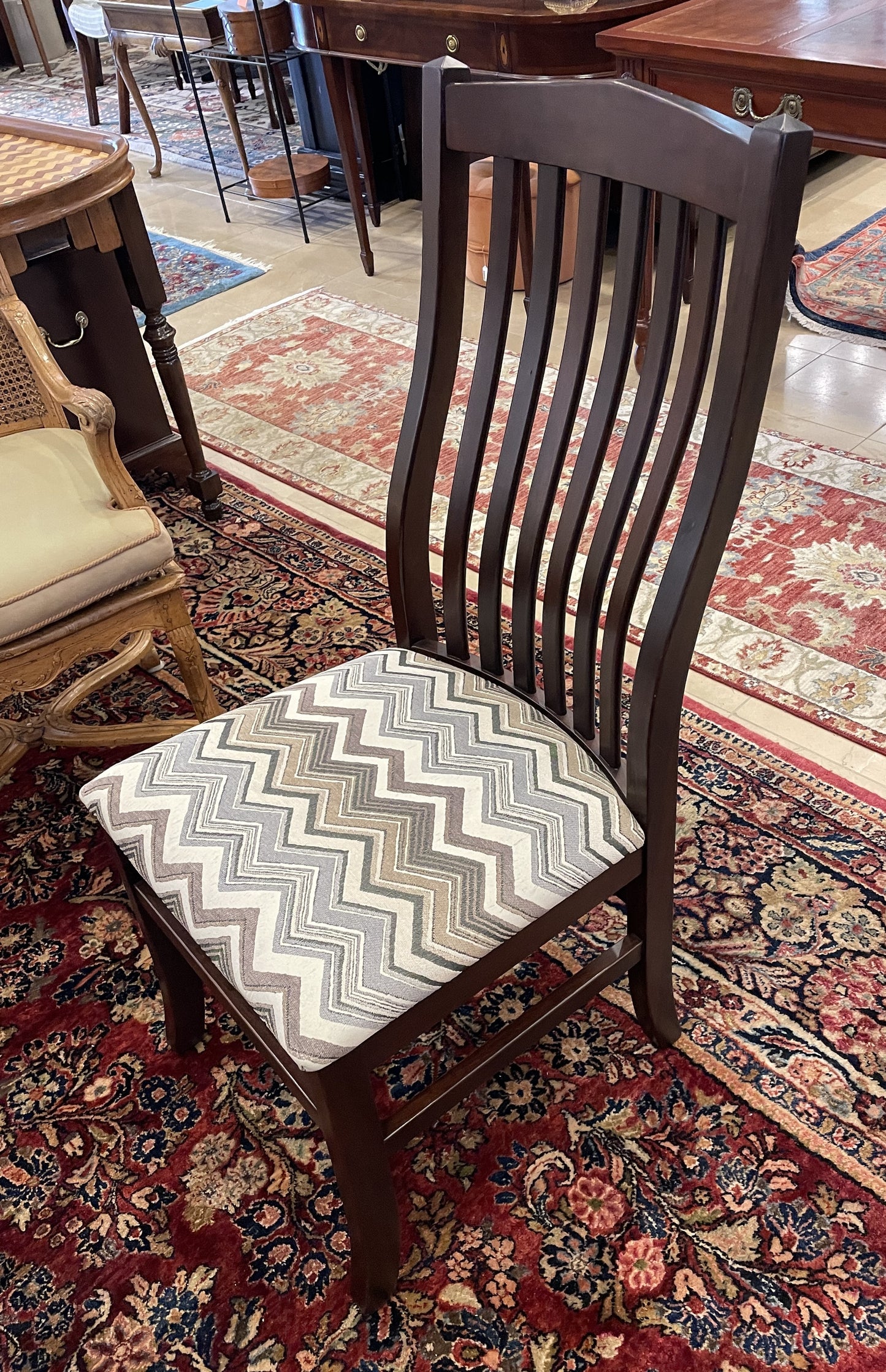 Palettes by Winesberg Slat Back Chairs with Upholstered Seats, set of 4 (0FS005)