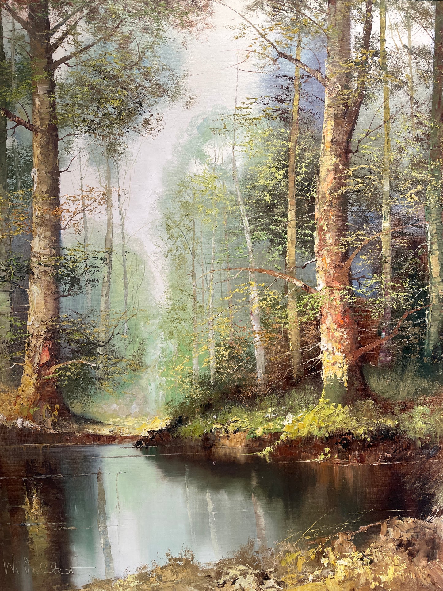 W Volker Landscape, Oil on Canvas (0L4001)