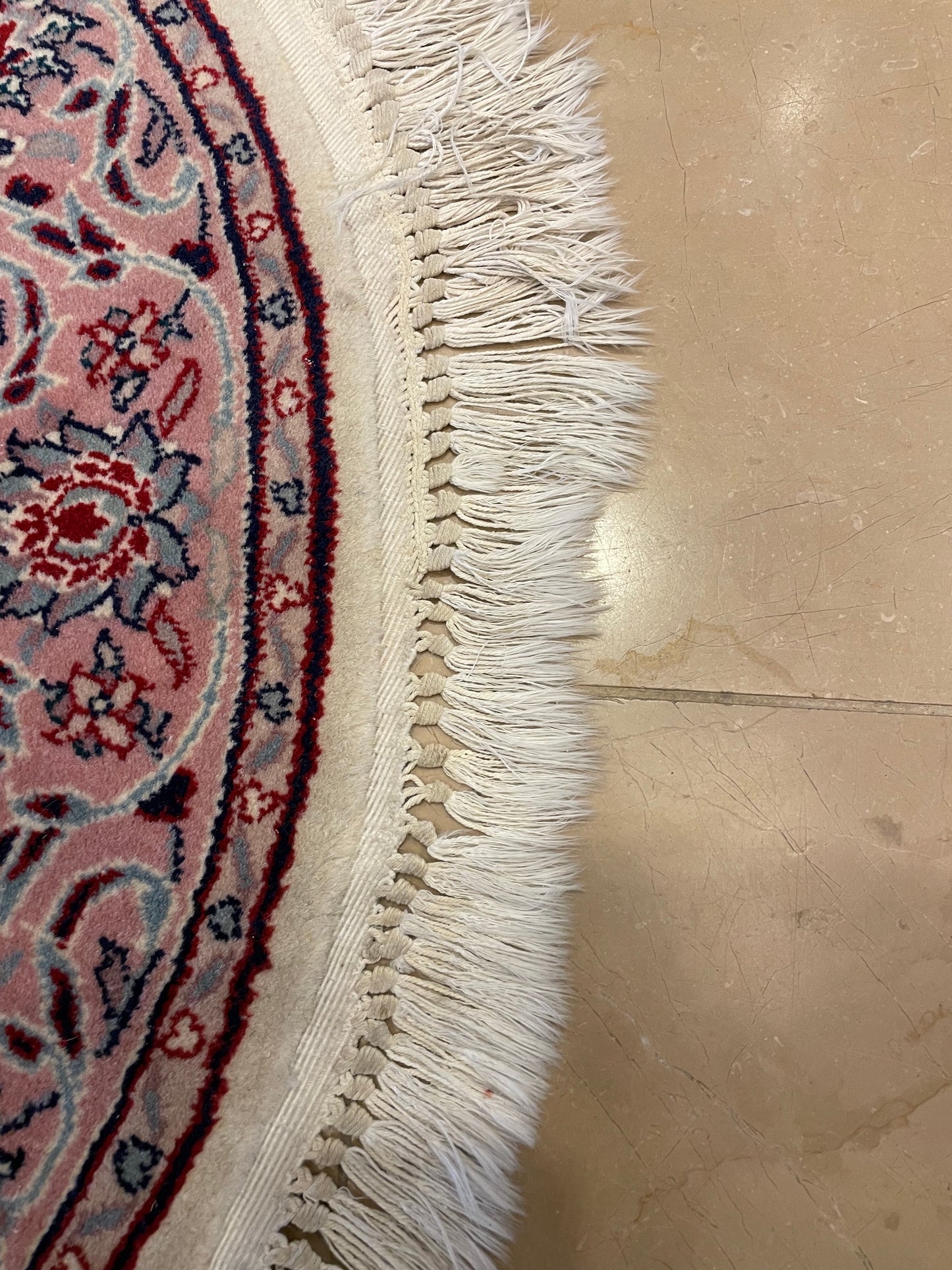Round Hand Knotted Accent Rug