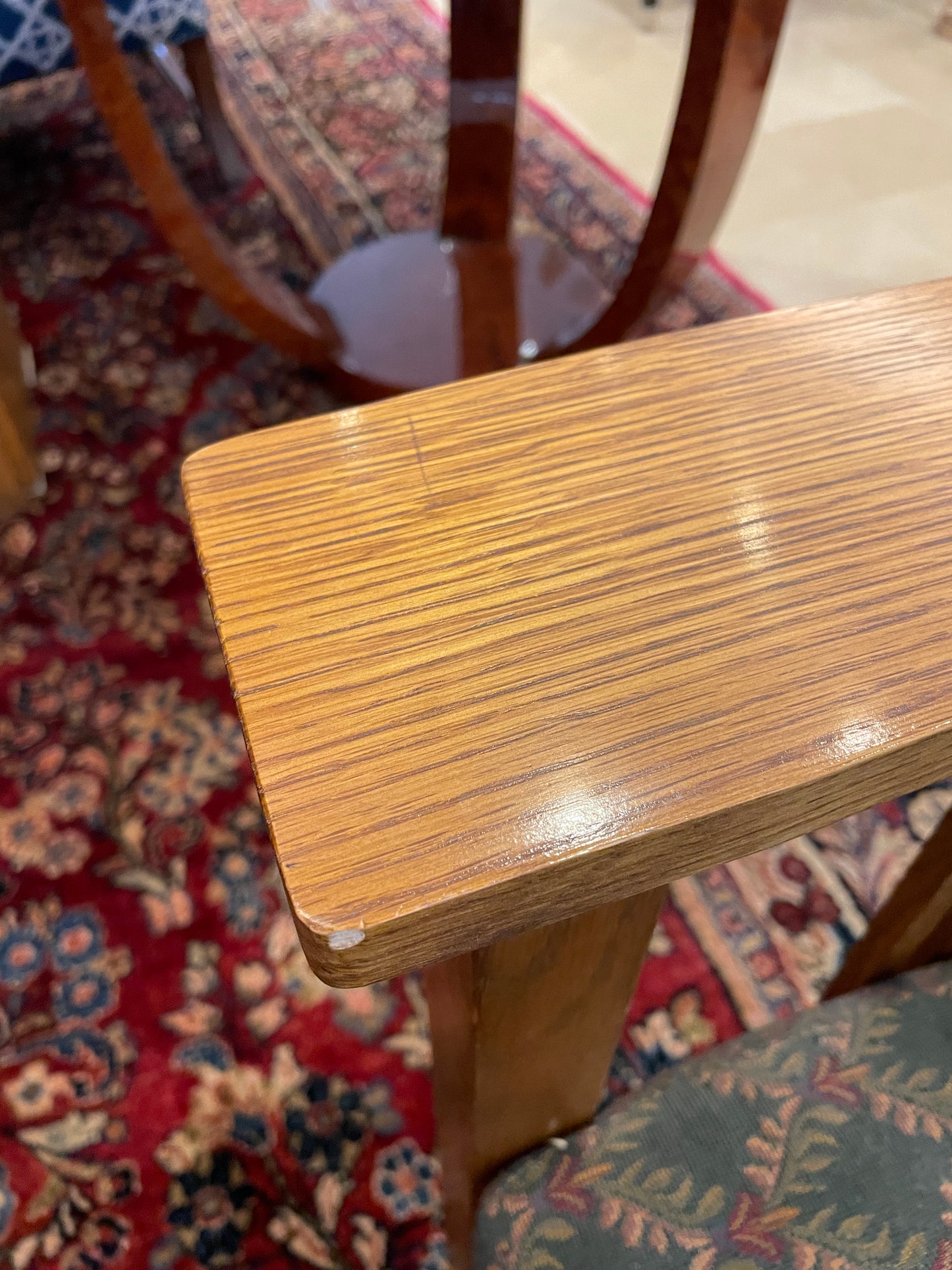 Stickley Mission Trestle Table with 6 Chairs (0OP001)