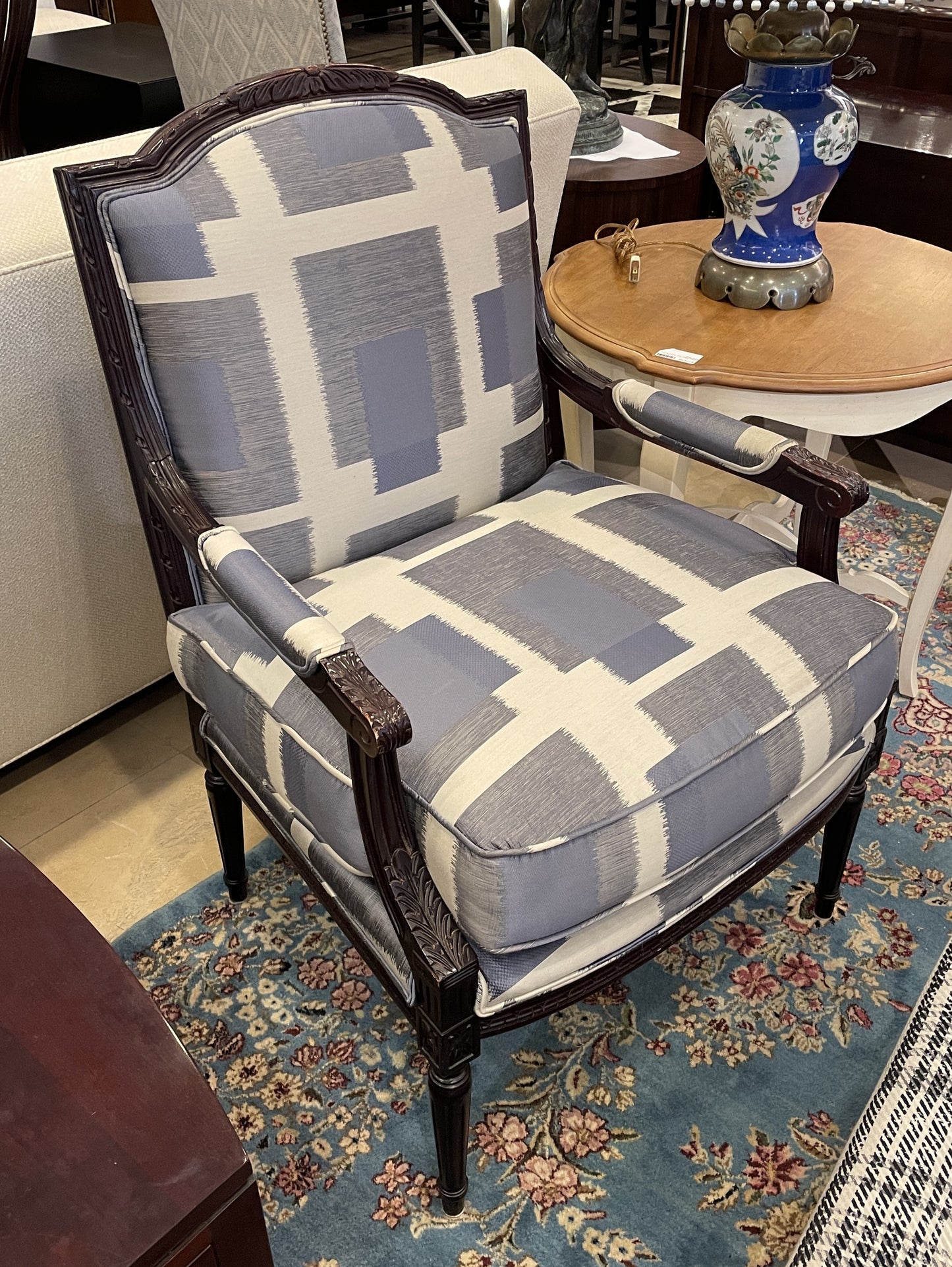 Kravet Bergere Chair, AS IS (051002)