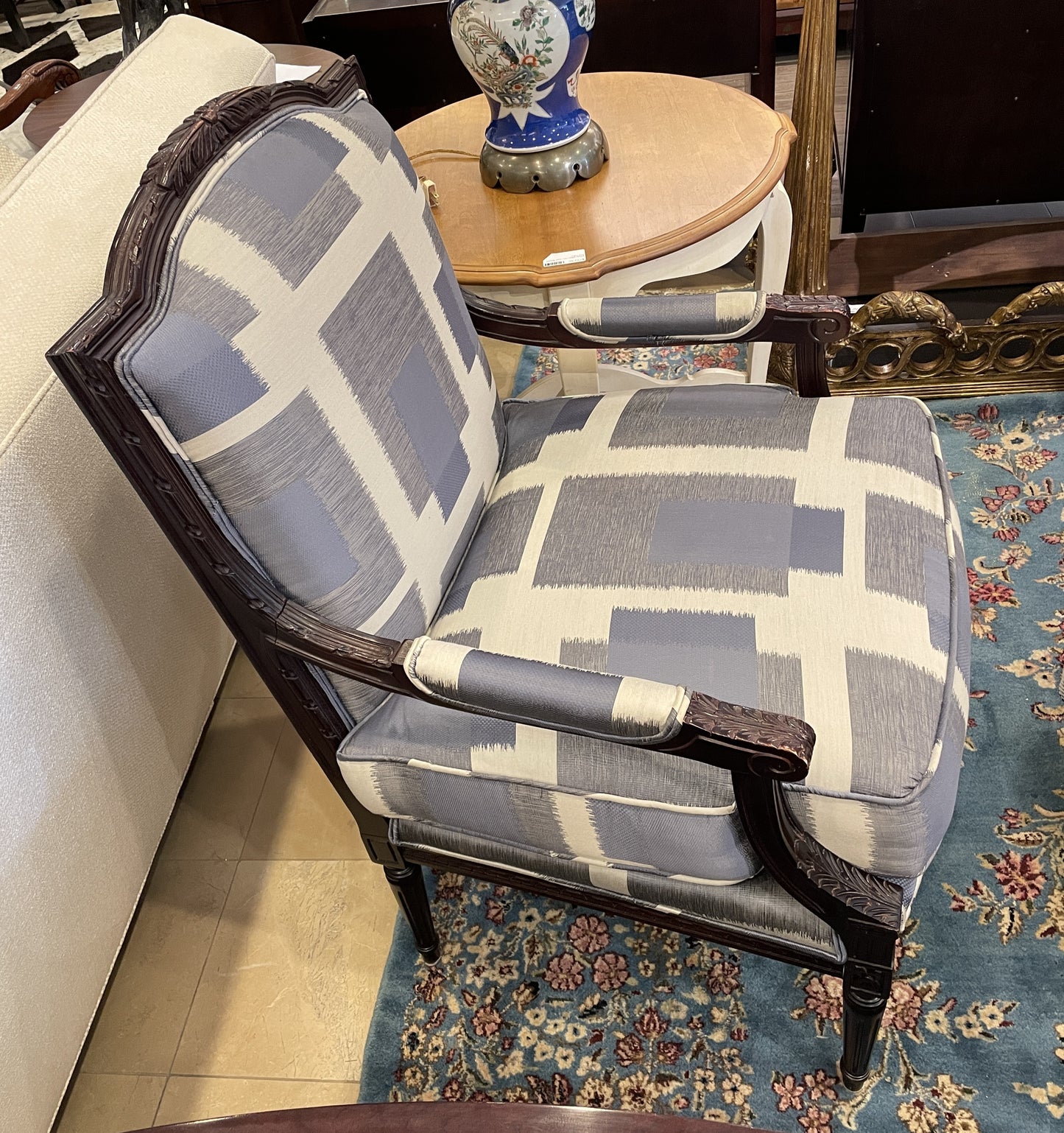Kravet Bergere Chair, AS IS (051002)