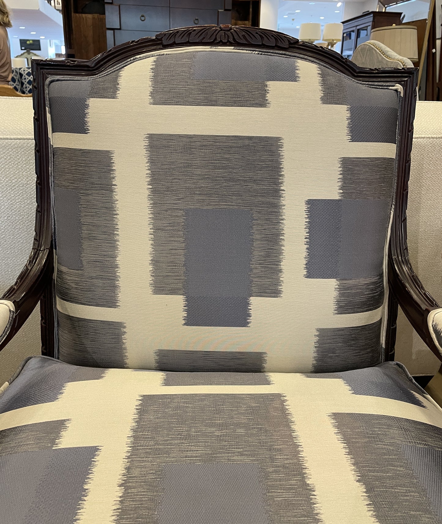Kravet Bergere Chair, AS IS (051002)