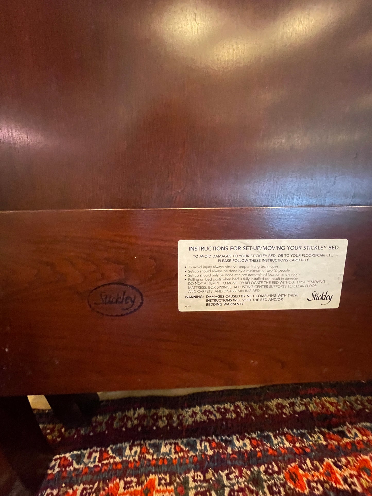 Stickley Cherry Sleigh Bed, King (0L2001)