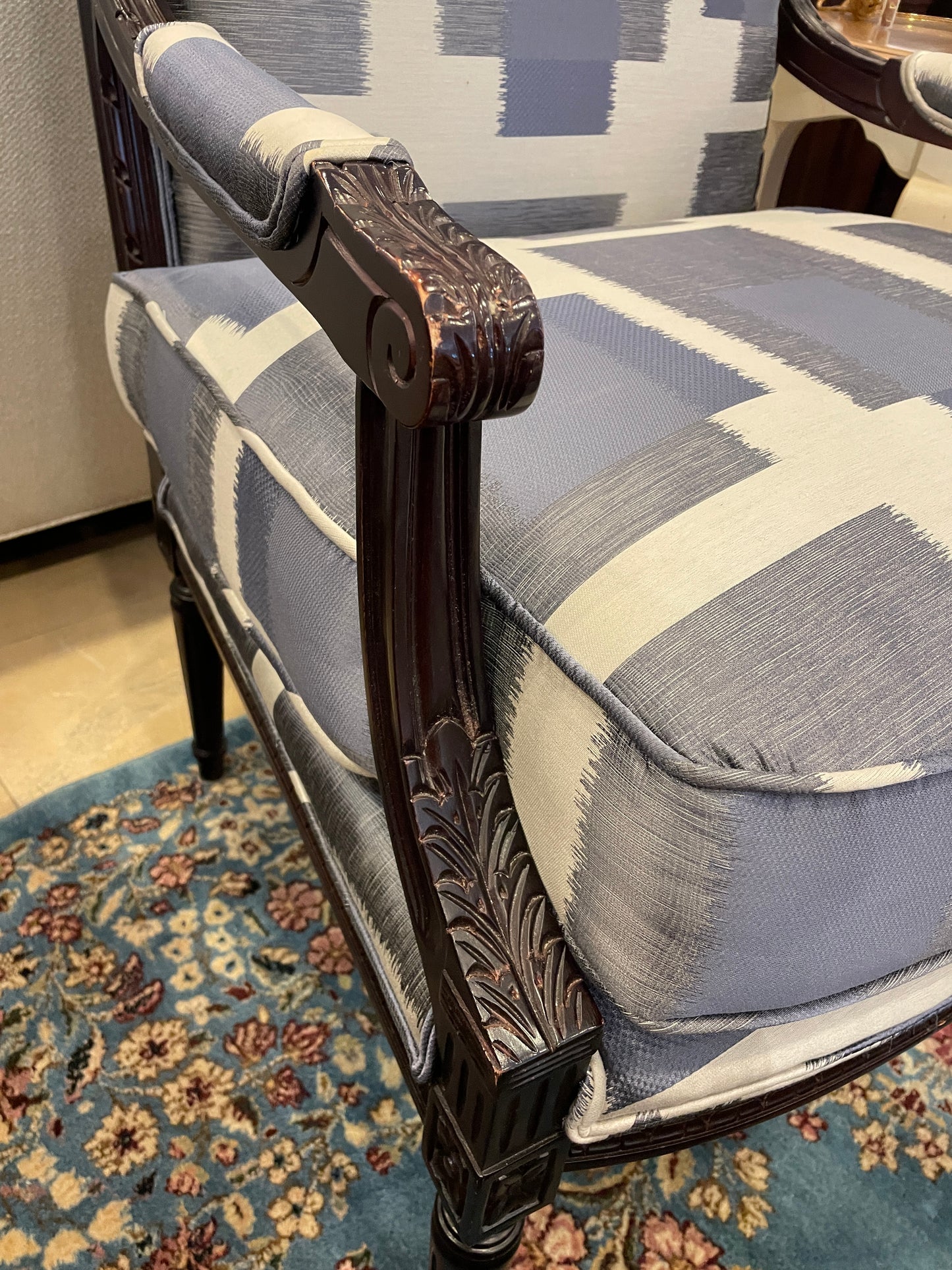 Kravet Bergere Chair, AS IS (051002)