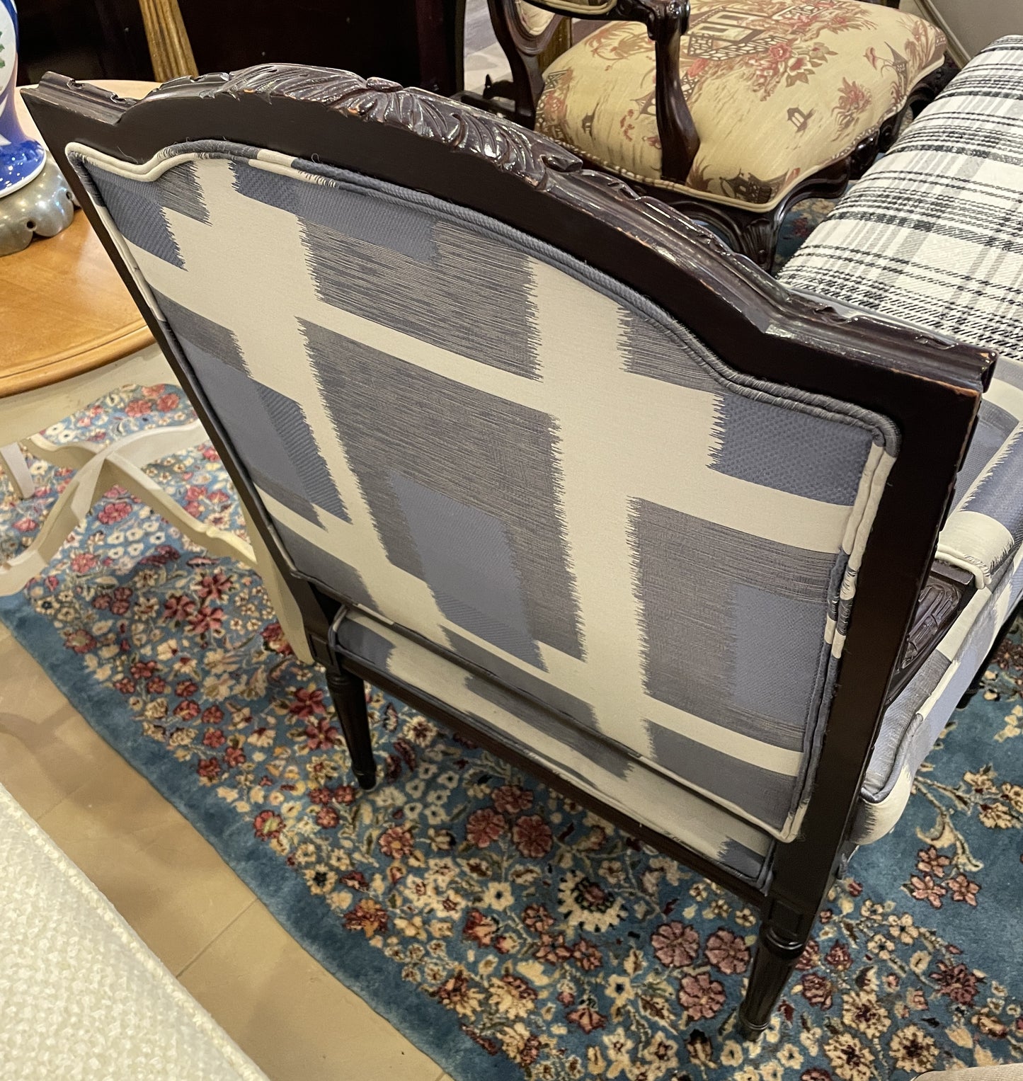Kravet Bergere Chair, AS IS (051002)
