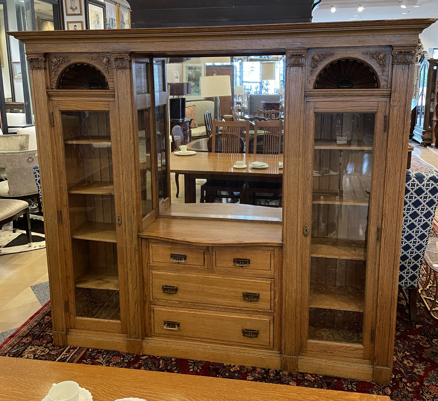 Early 20th Century Built In Breakfront or Sideboard (0OS001)