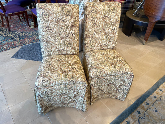 Pair of Paisley Parsons Chairs