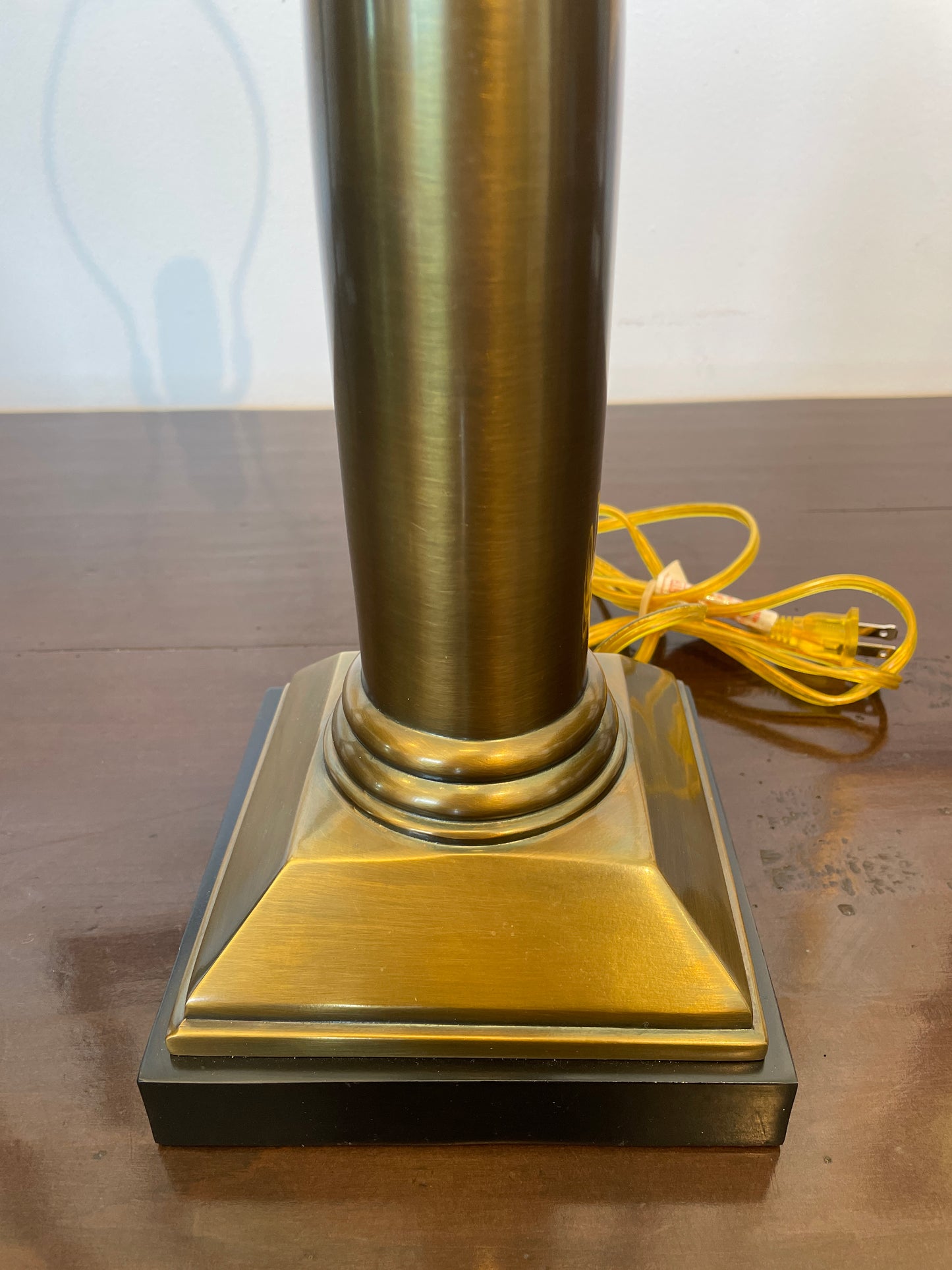 Quoizel Brushed Brass Table Lamps, a Pair (0L5003)