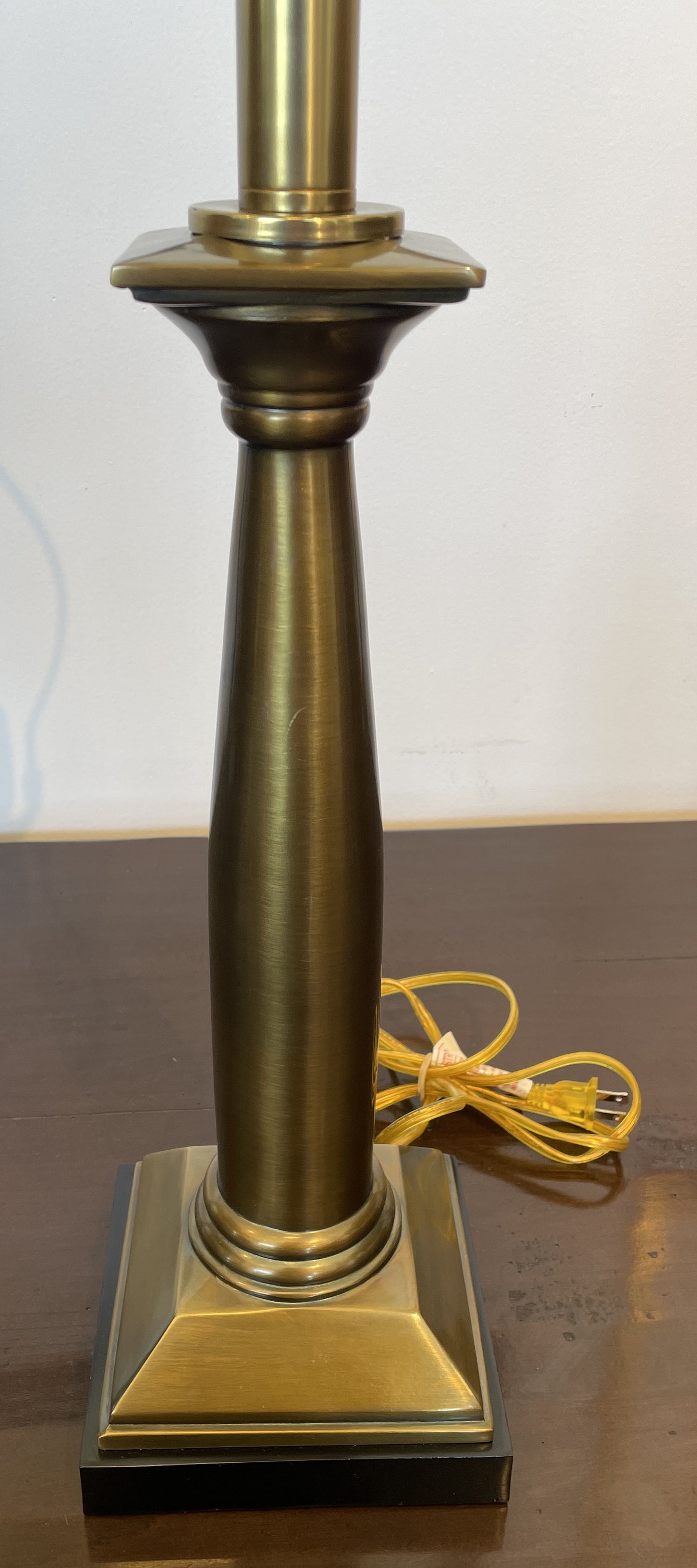 Quoizel Brushed Brass Table Lamps, a Pair (0L5003)