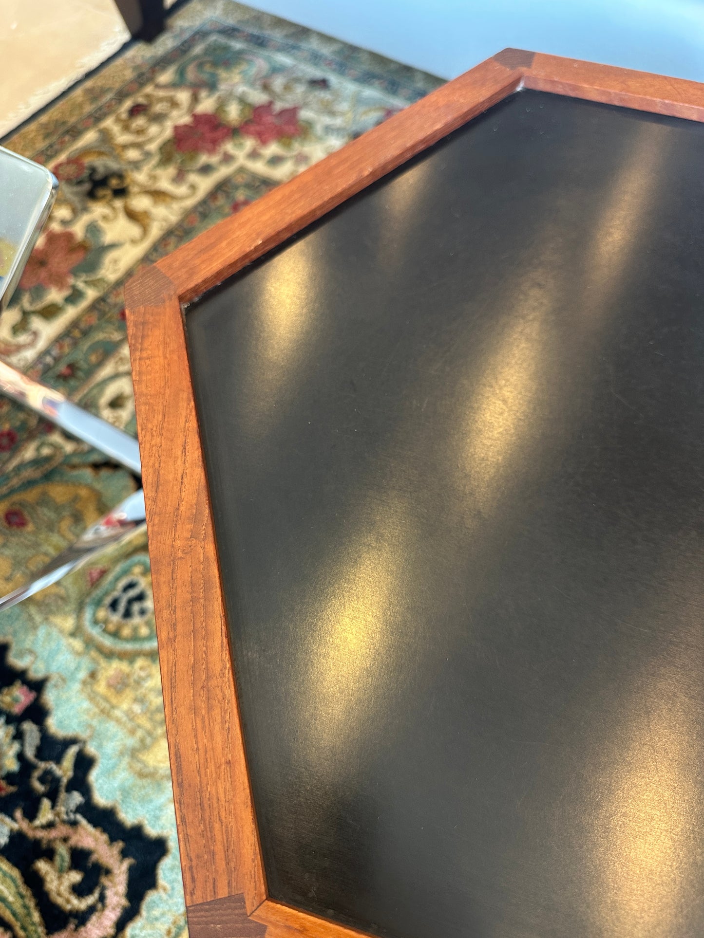 Hans Anderson Hexagonal Rosewood Stacking Table for Artex, 1960s (0NG00C, 0NG00B)