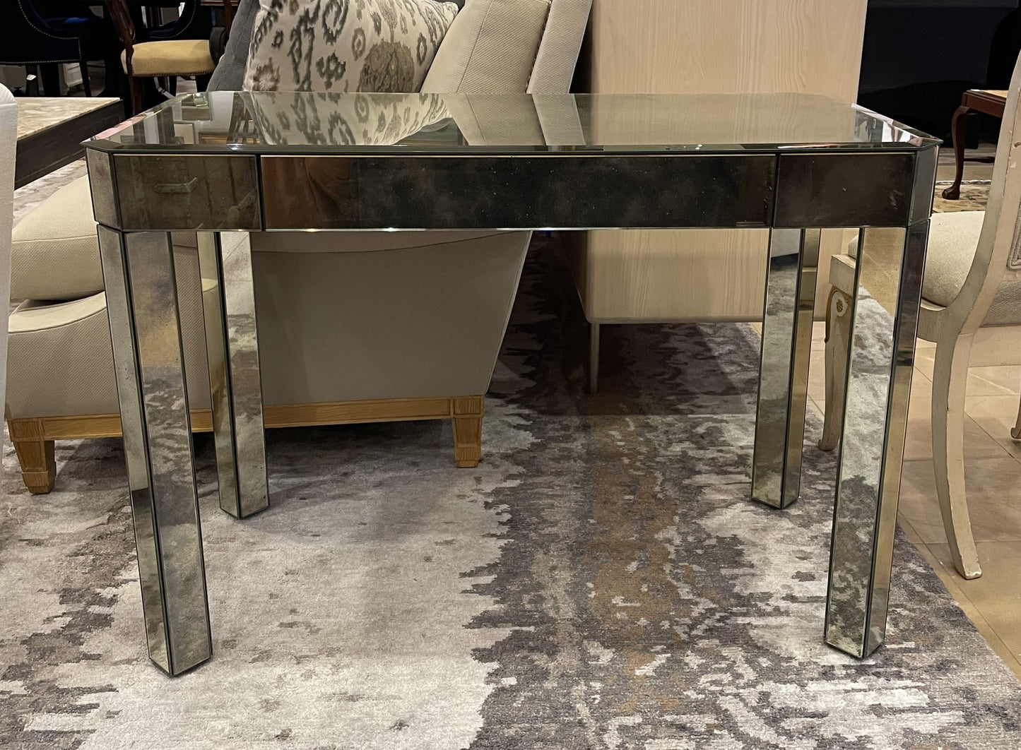 Mirrored Vanity/Desk Nancy Corzine Attributed (ZZ2TWZ)