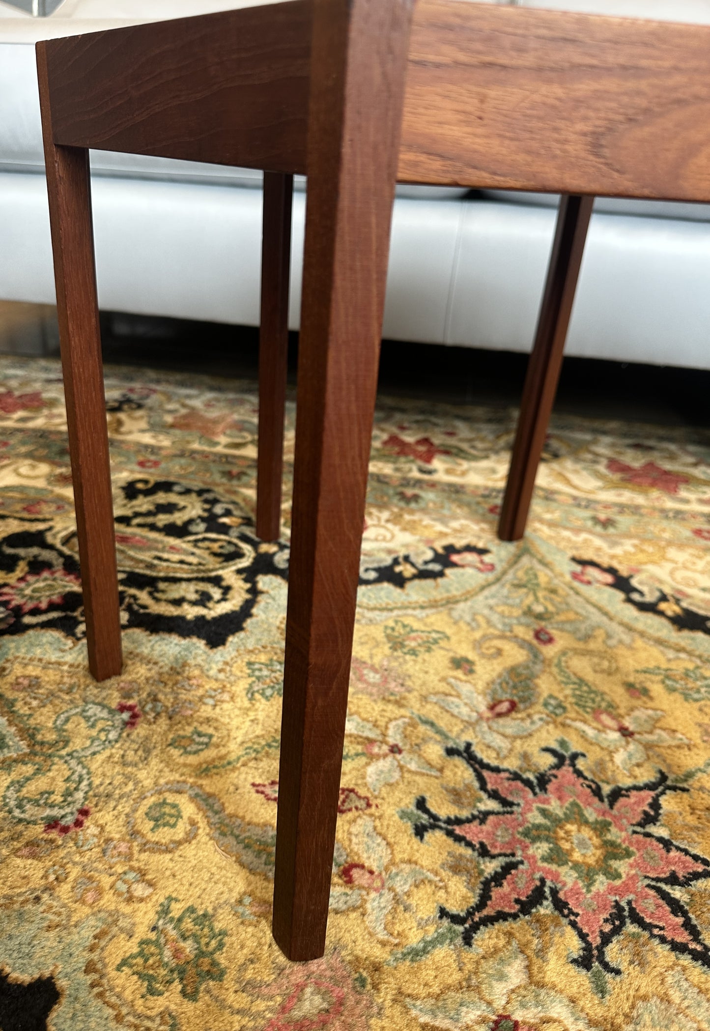 Hans Anderson Hexagonal Rosewood Stacking Table for Artex, 1960s (0NG00C, 0NG00B)