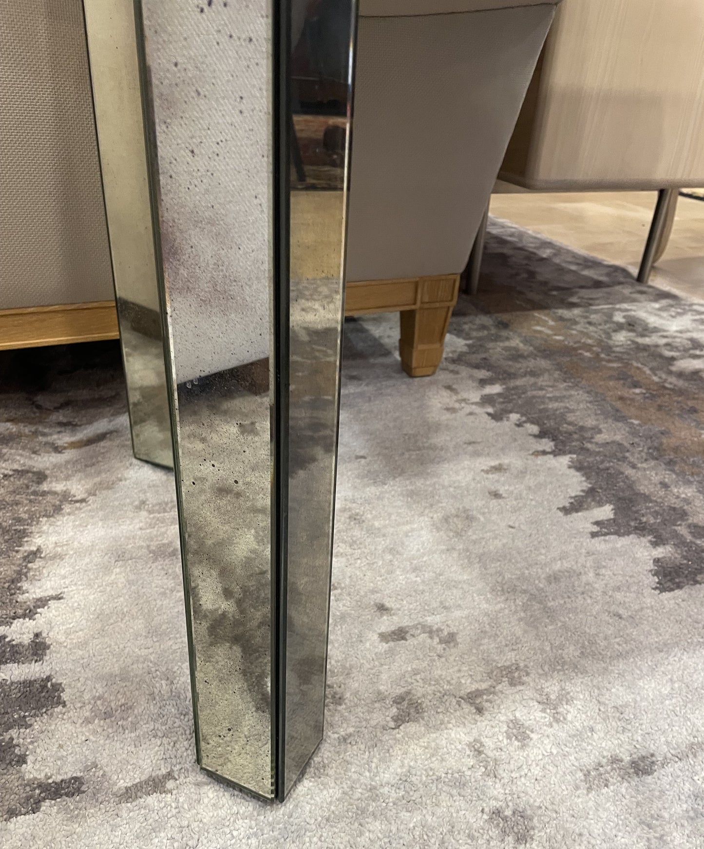 Mirrored Vanity/Desk Nancy Corzine Attributed (ZZ2TWZ)