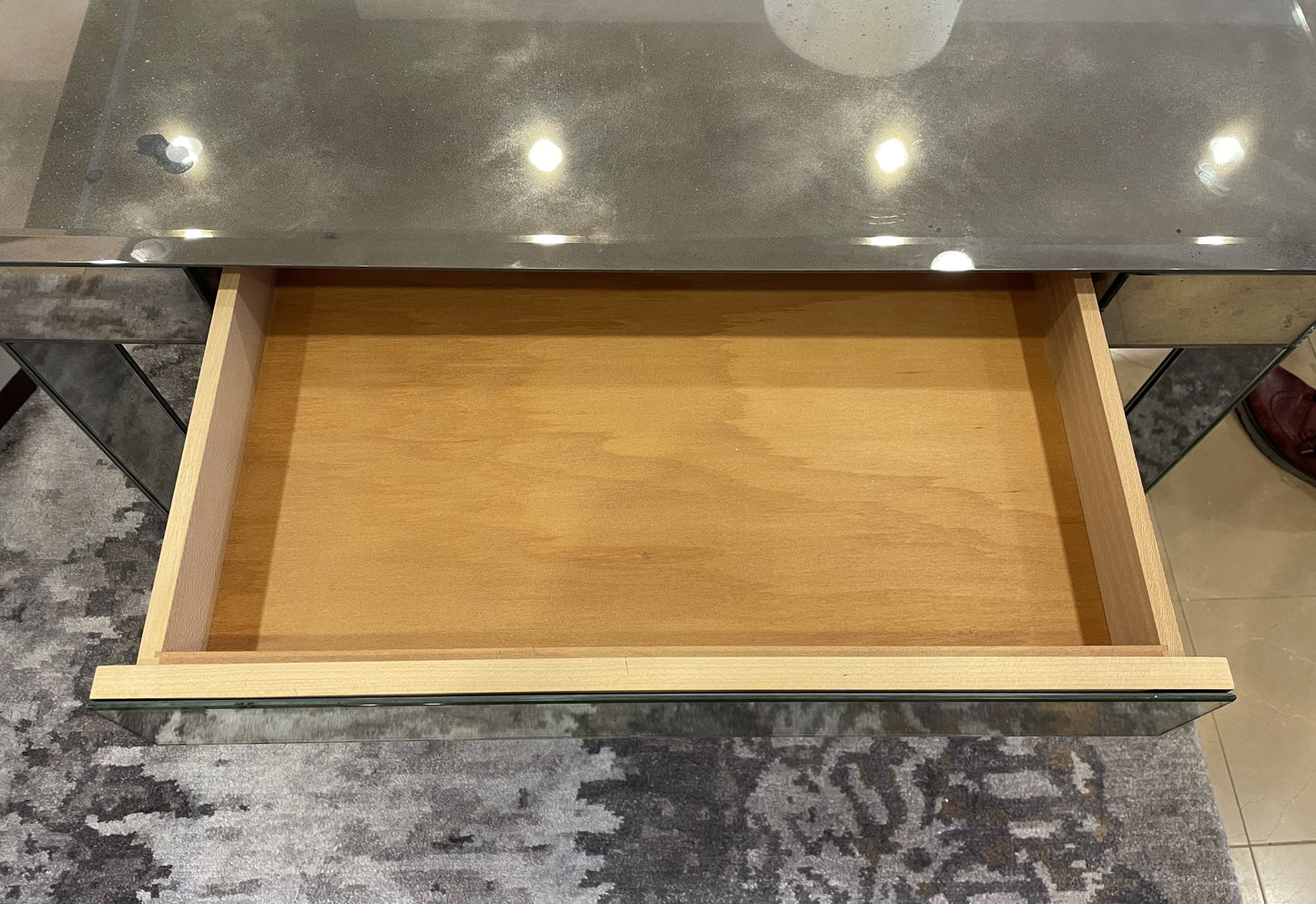 Mirrored Vanity/Desk Nancy Corzine Attributed (ZZ2TWZ)