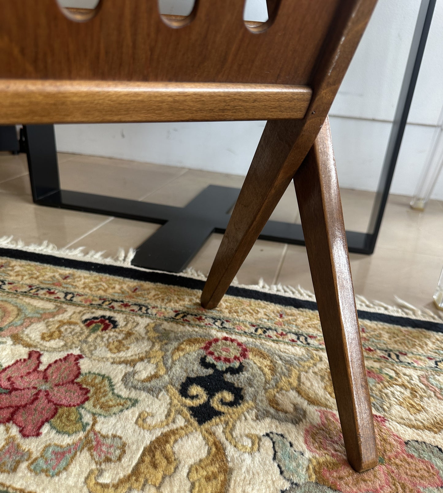 Navco Yugoslovia Folding Teak Magazine Rack (0NG008)