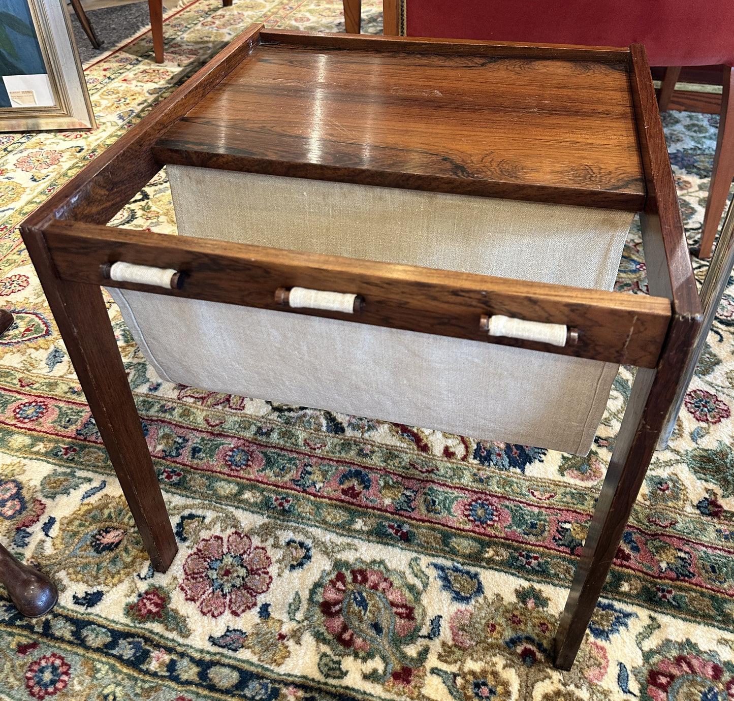 Bent Silber Mobler Rosewood Side Table/Magazine Rack (0NG009)