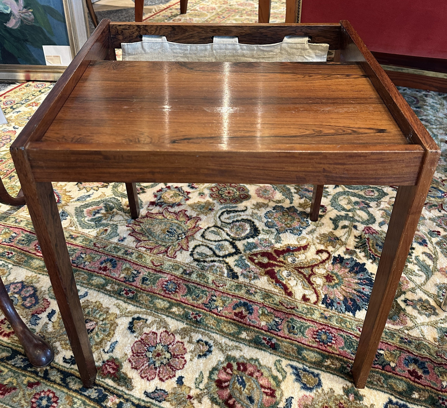 Bent Silber Mobler Rosewood Side Table/Magazine Rack (0NG009)
