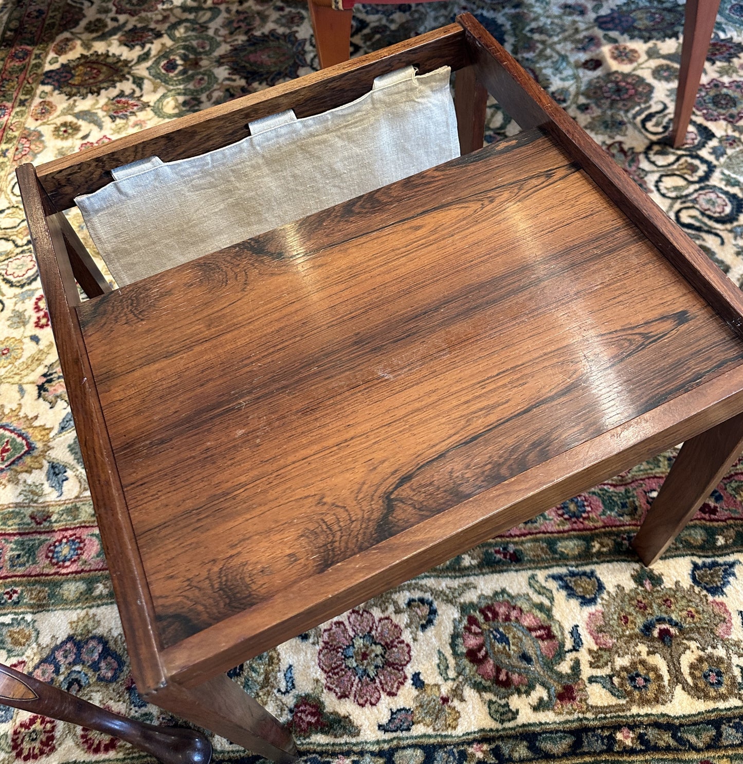 Bent Silber Mobler Rosewood Side Table/Magazine Rack (0NG009)