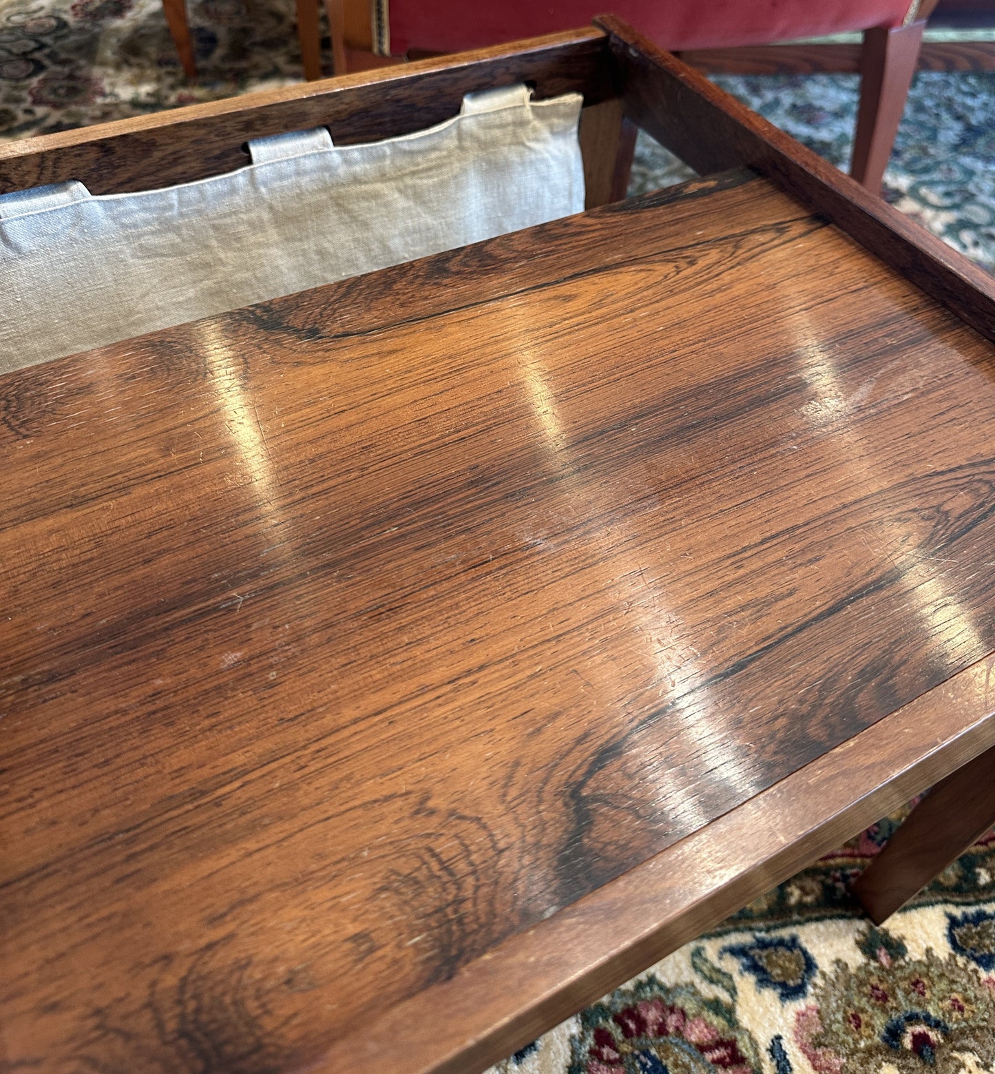 Bent Silber Mobler Rosewood Side Table/Magazine Rack (0NG009)