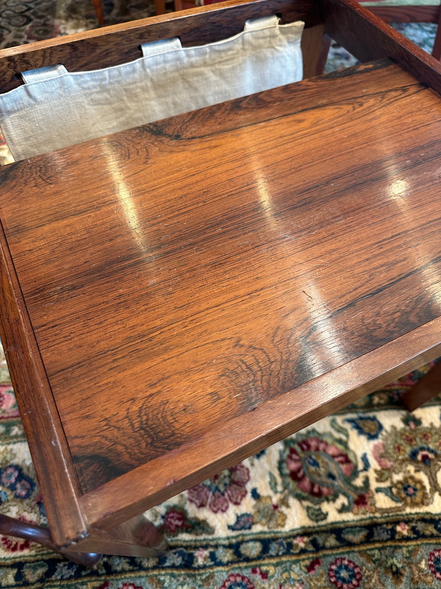 Bent Silber Mobler Rosewood Side Table/Magazine Rack (0NG009)