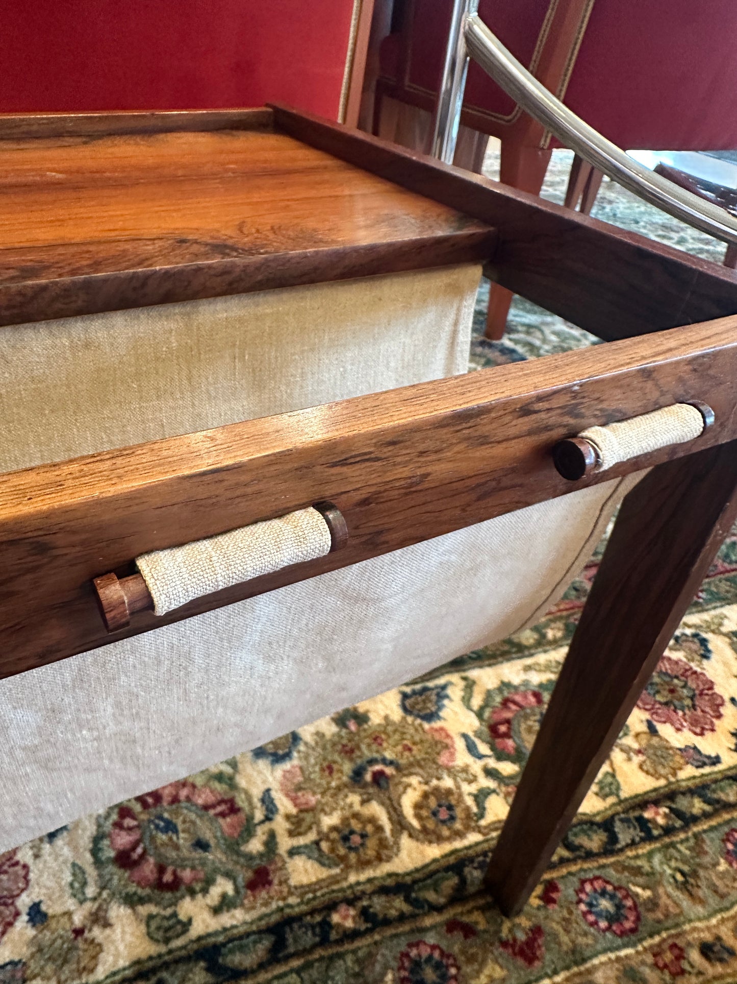 Bent Silber Mobler Rosewood Side Table/Magazine Rack (0NG009)