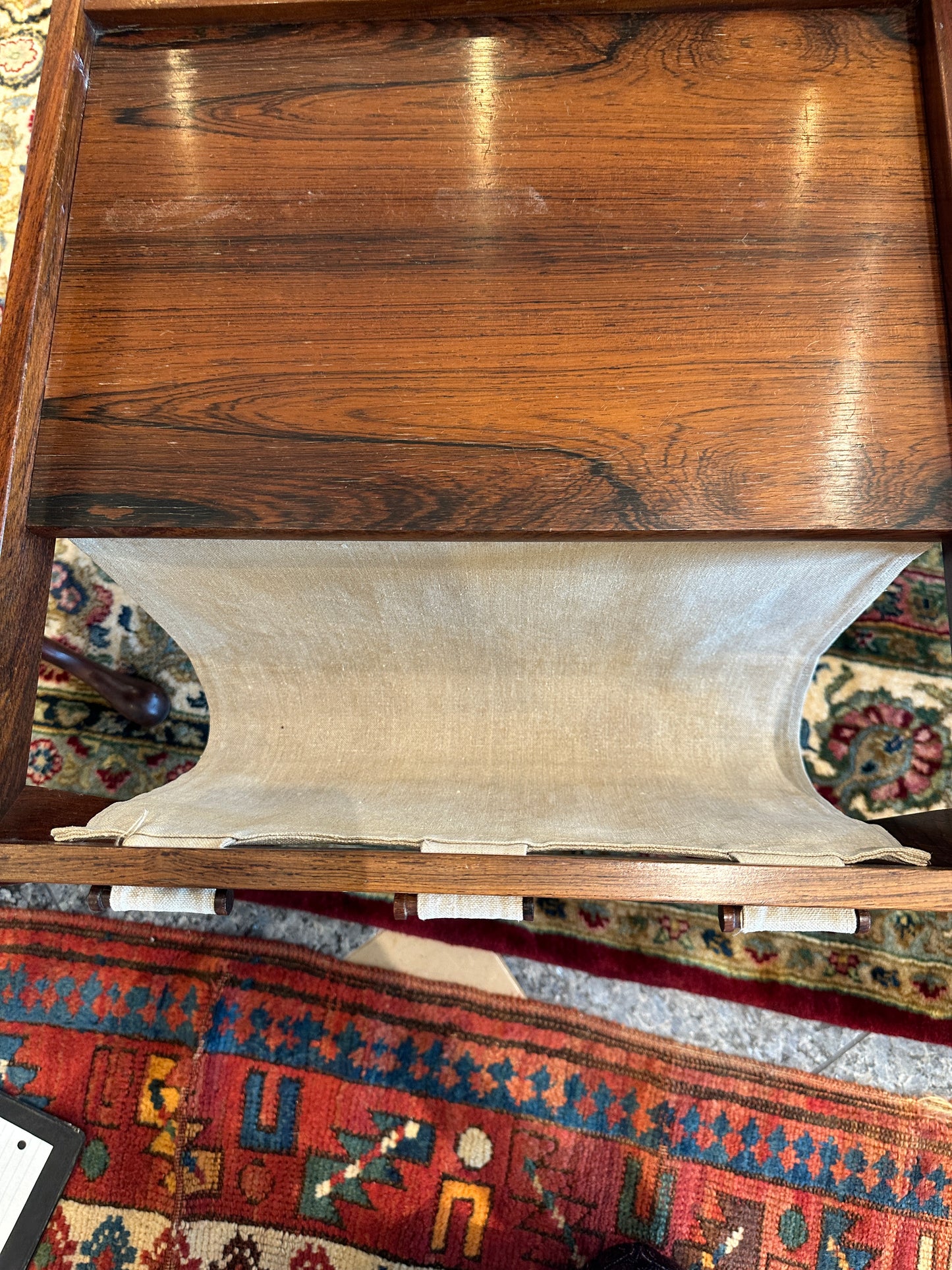 Bent Silber Mobler Rosewood Side Table/Magazine Rack (0NG009)