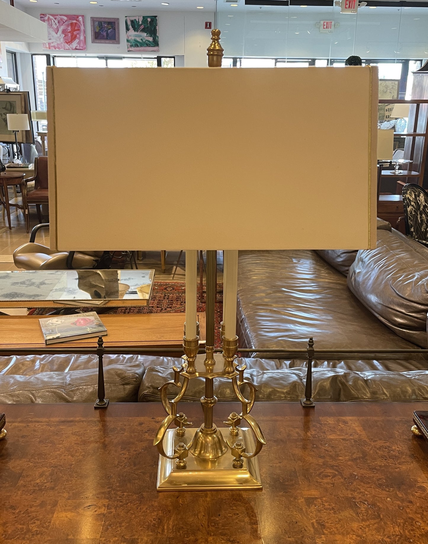 Fredrick Cooper French Empire Brass Lamp (05S010)