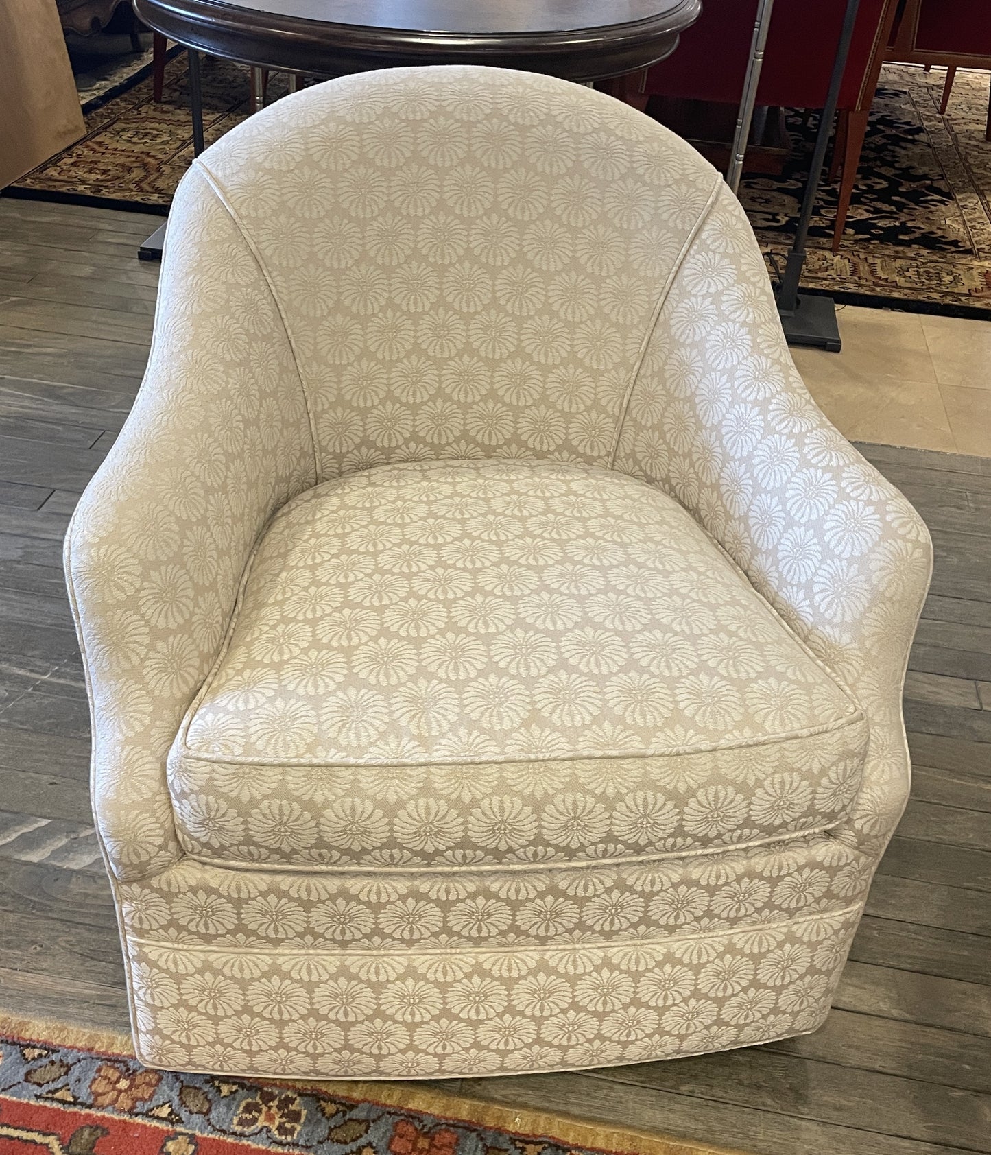Charles Stewart Shiloh Swivel Chair in Floral (0OT005)