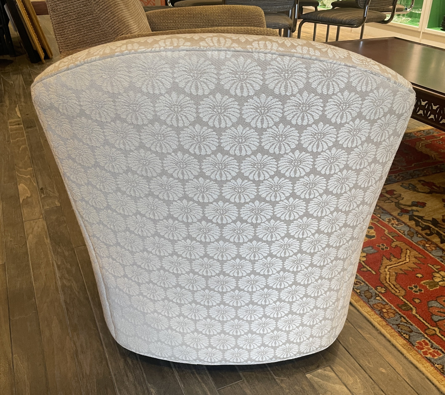 Charles Stewart Shiloh Swivel Chair in Floral (0OT005)