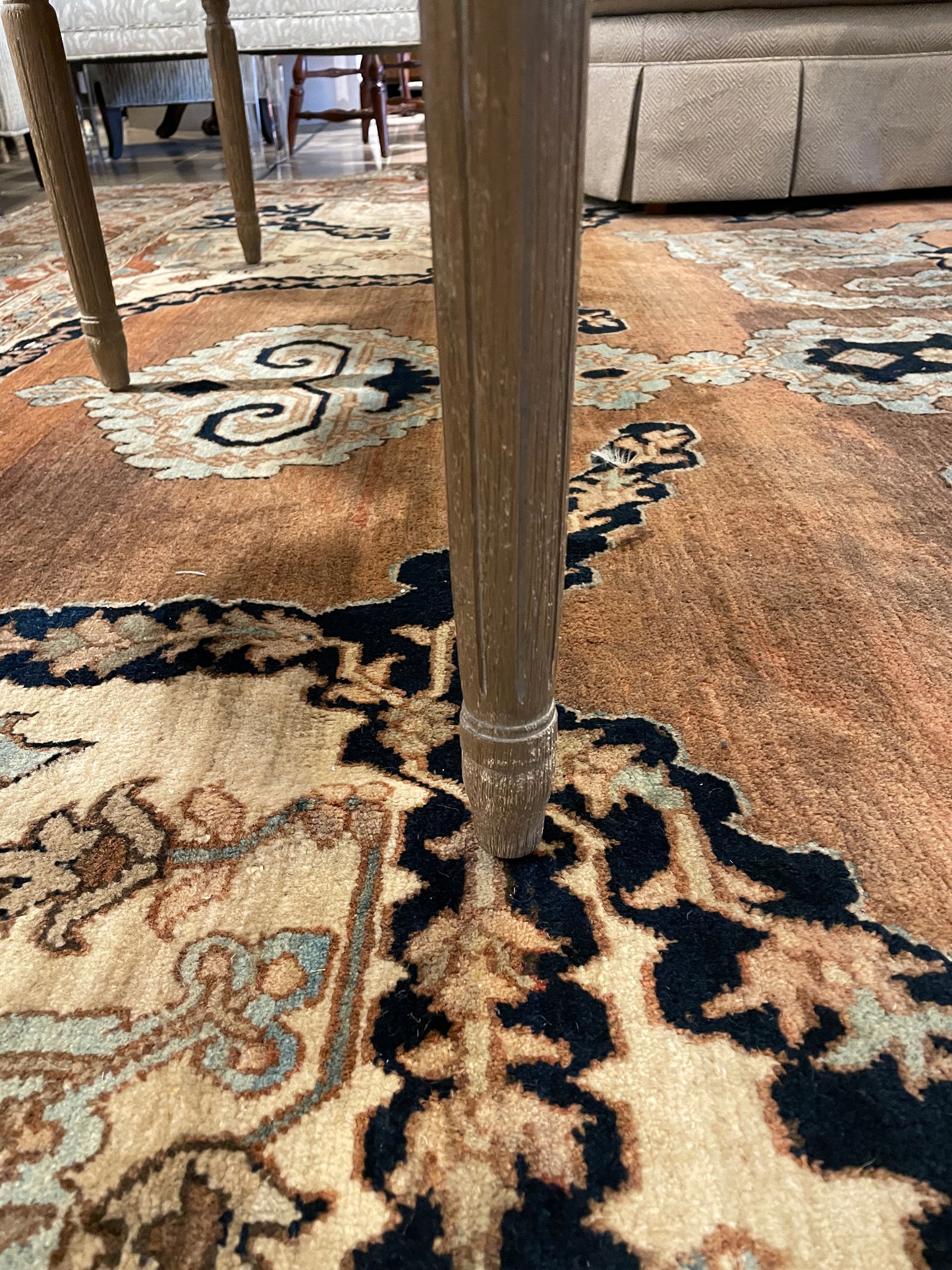 Restoration Hardware Linen Bench, AS IS (0L700R)