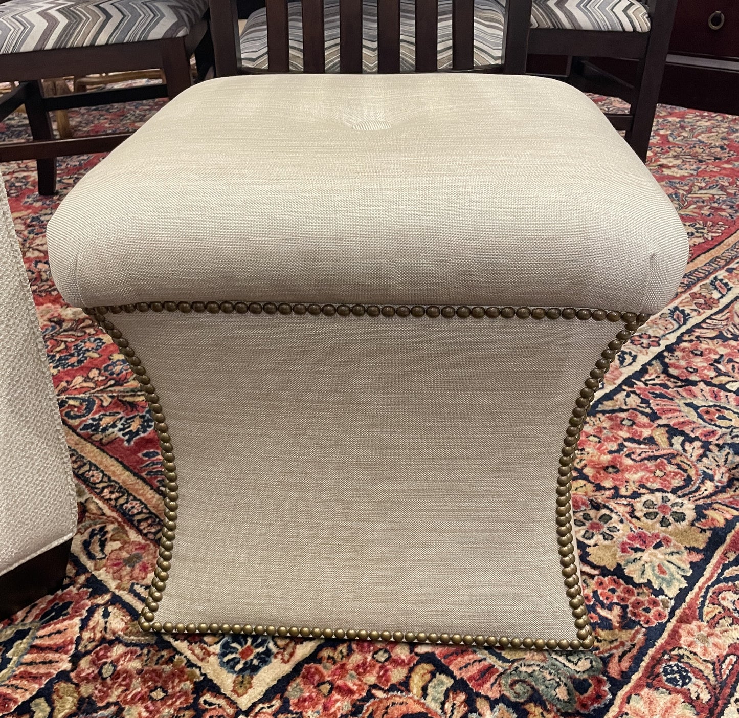 Chaddock Hourglass Ottoman (Two available 0OT008 0OT009)