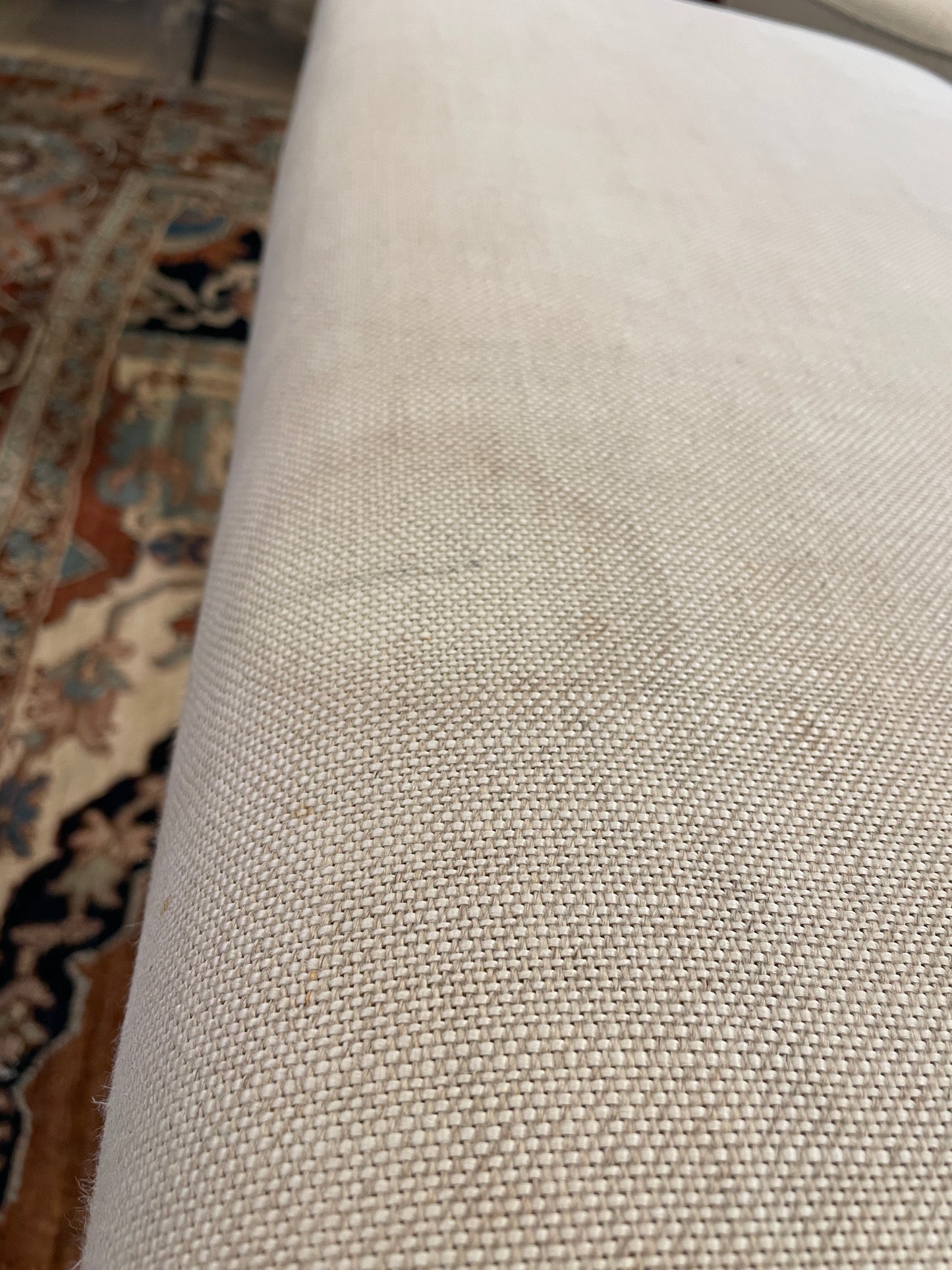 Restoration Hardware Linen Bench, AS IS (0L700R)