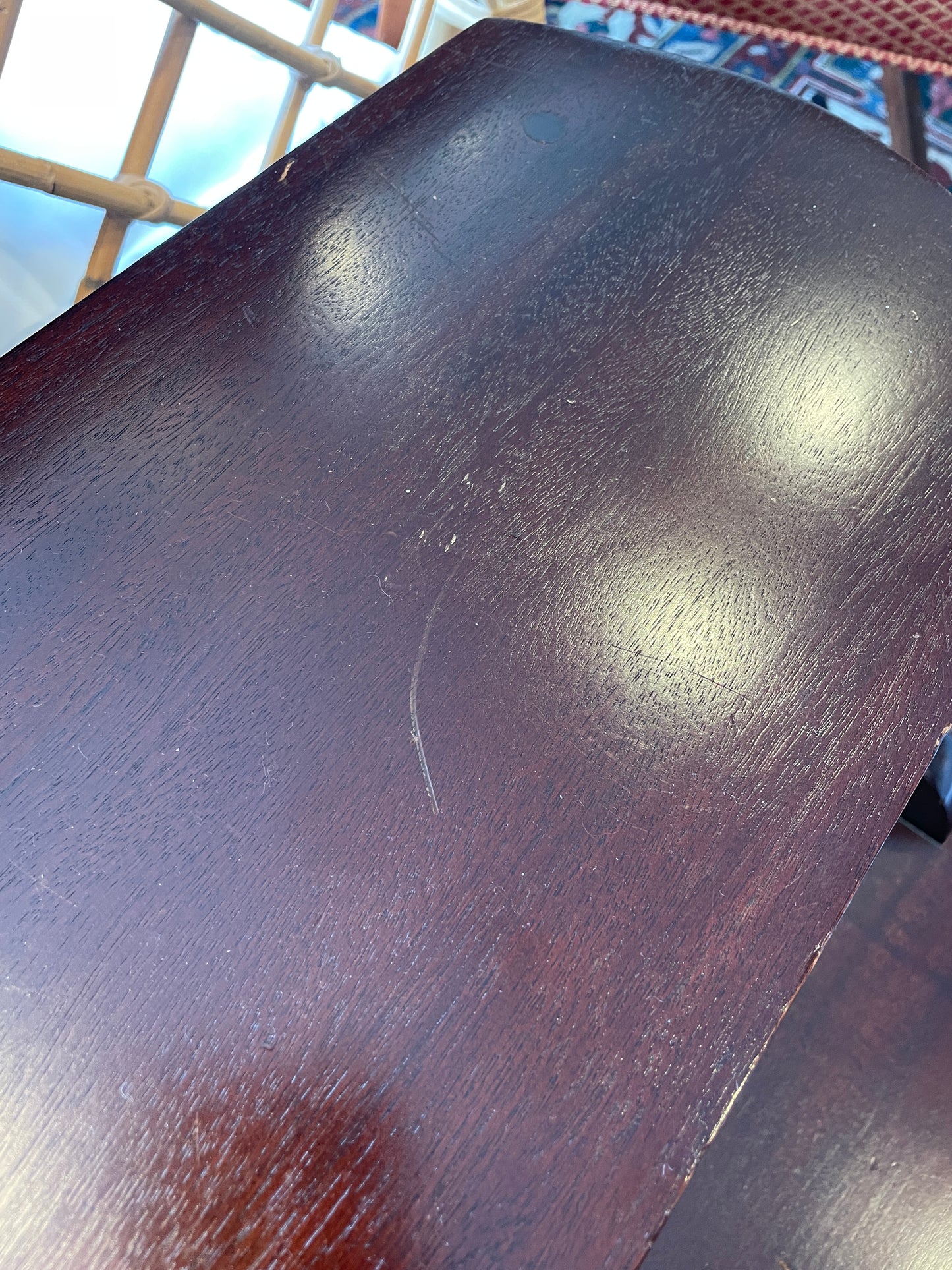 Mahogany Library Steps, AS IS (0OT00A)