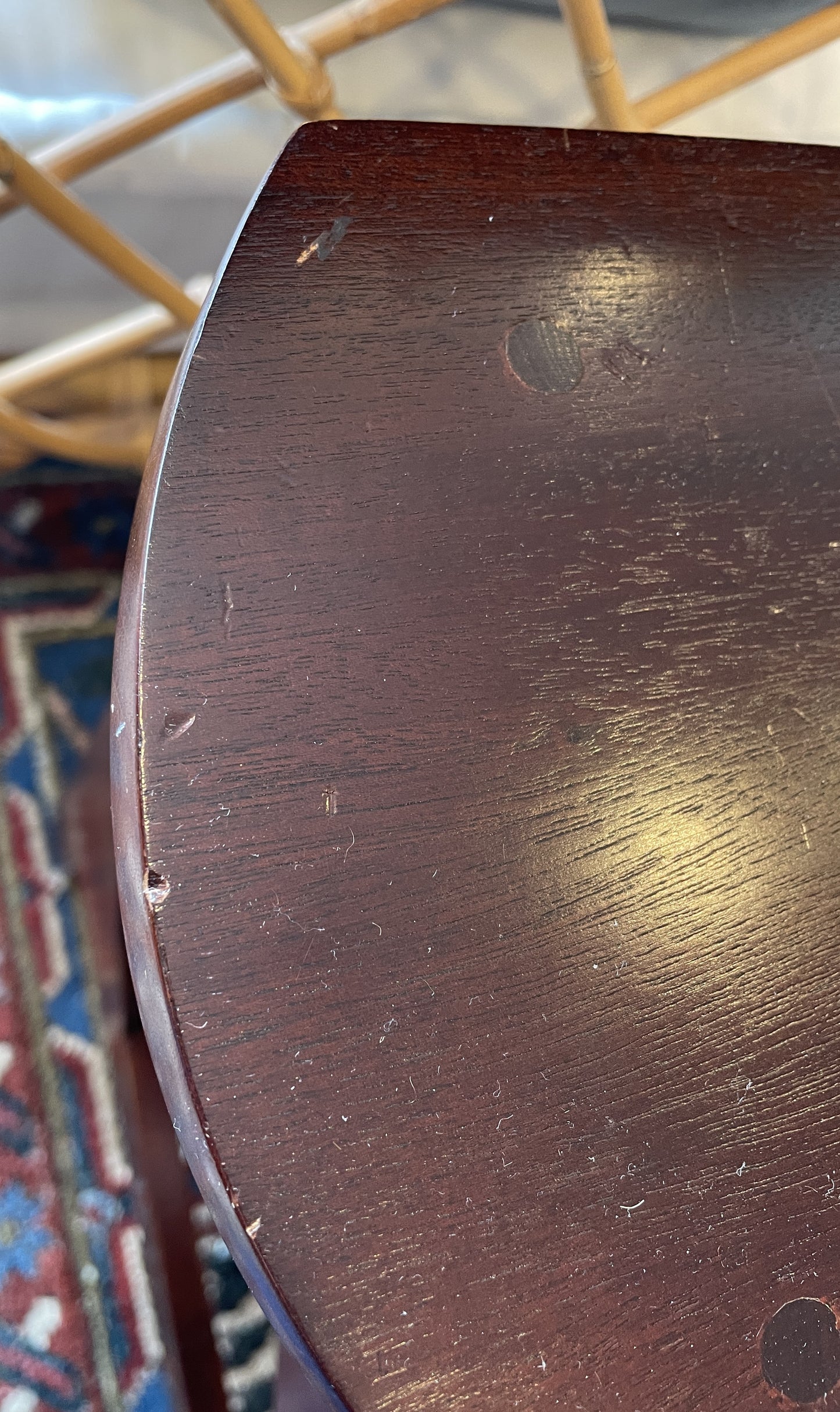 Mahogany Library Steps, AS IS (0OT00A)
