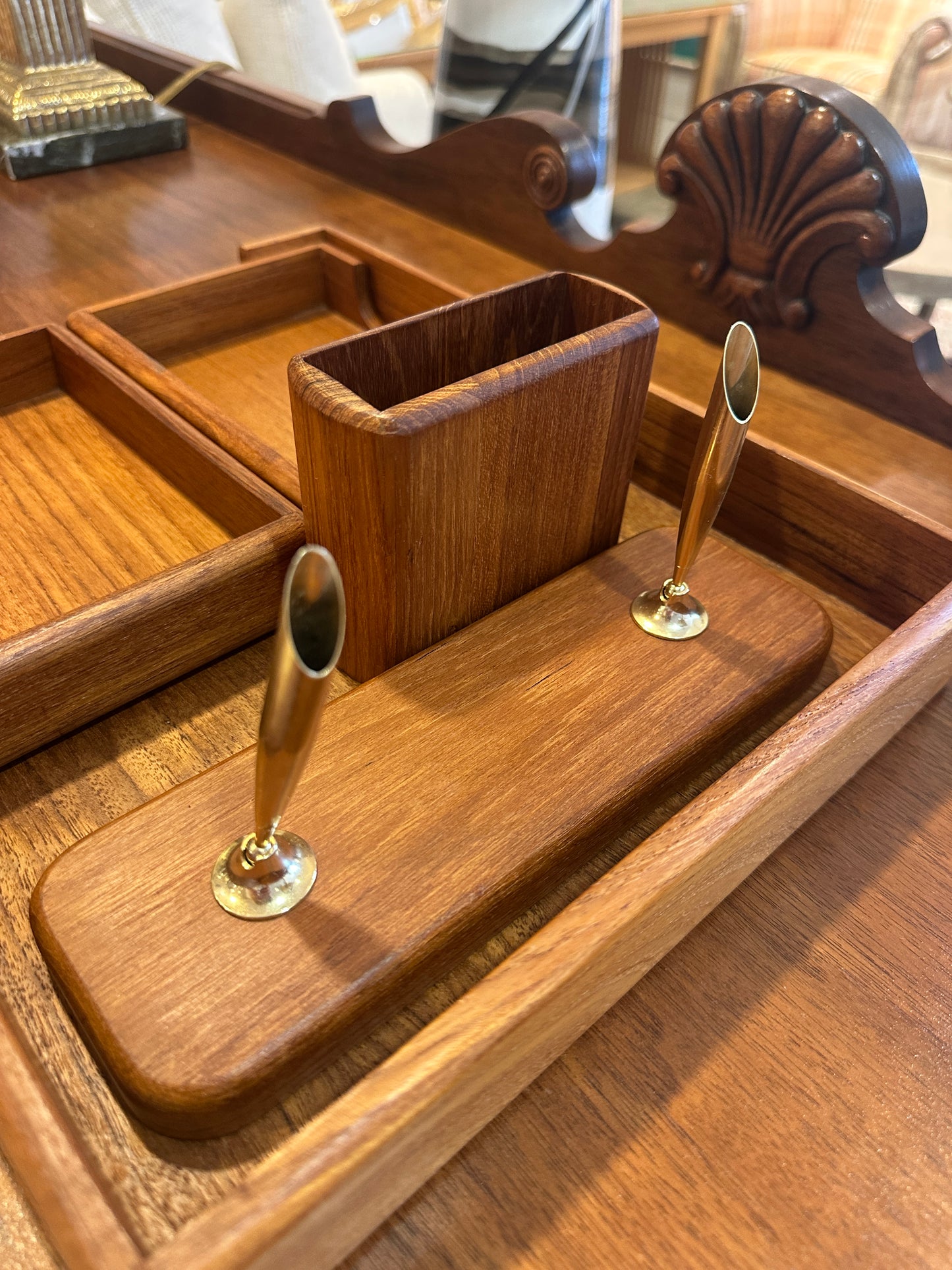Teak Tech 5 piece Desk Set (0NG002)