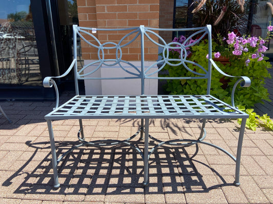 Metal Patio Bench AS IS (25003)