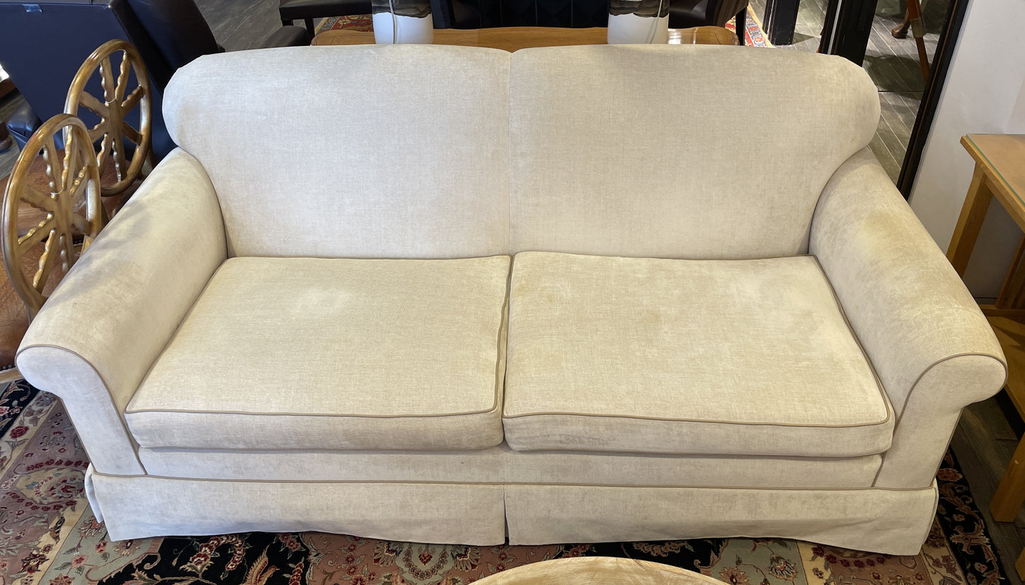 Bespoke Tightback Sofa with Leather Trim AS IS (0OT00G)