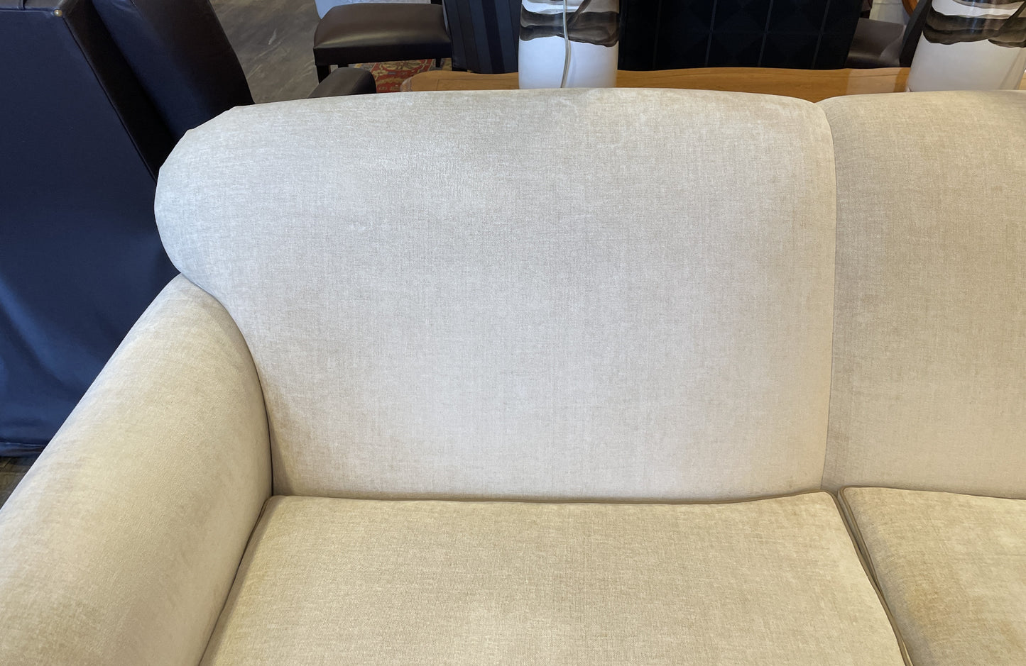Bespoke Tightback Sofa with Leather Trim AS IS (0OT00G)