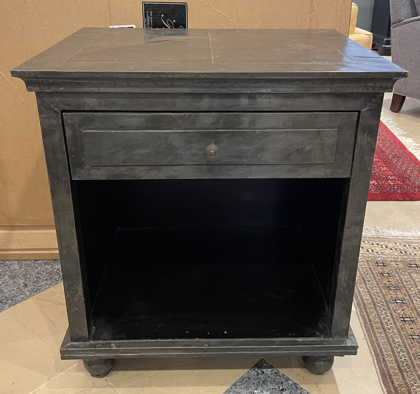 Restoration Hardware Zinc End table (0L700A)