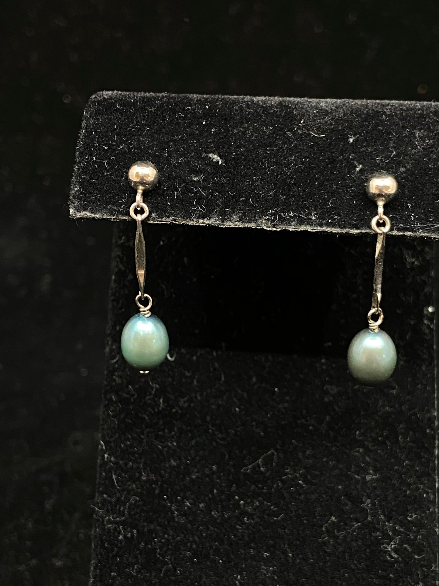 Pearl and Sterling Earrings (15258)