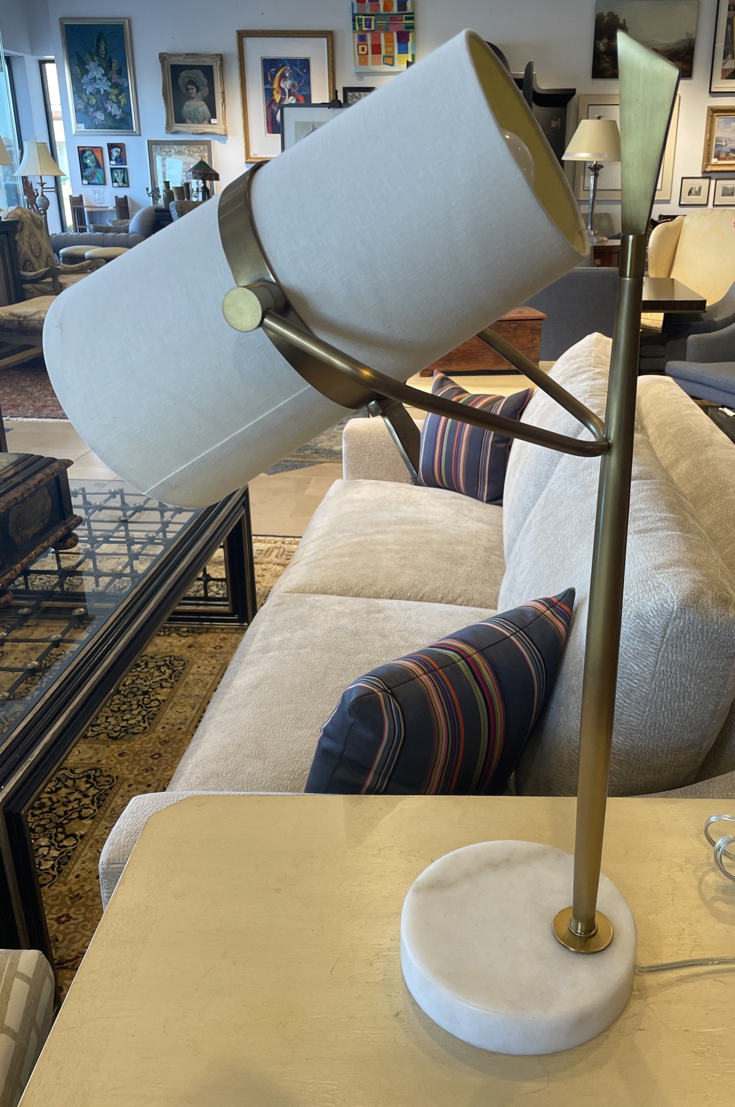 Yasmin adjustable table lamp in bronze (0HE007)