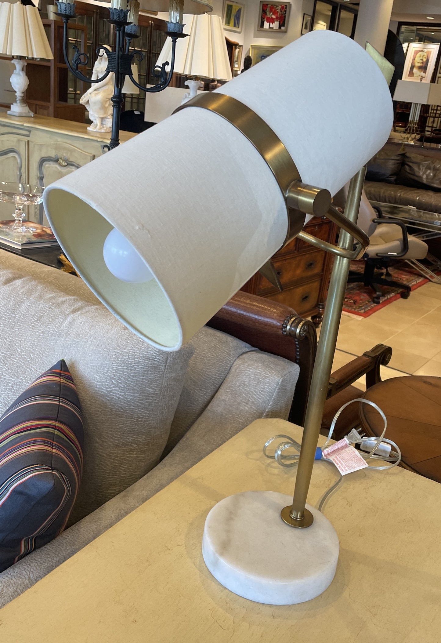 Yasmin adjustable table lamp in bronze (0HE007)