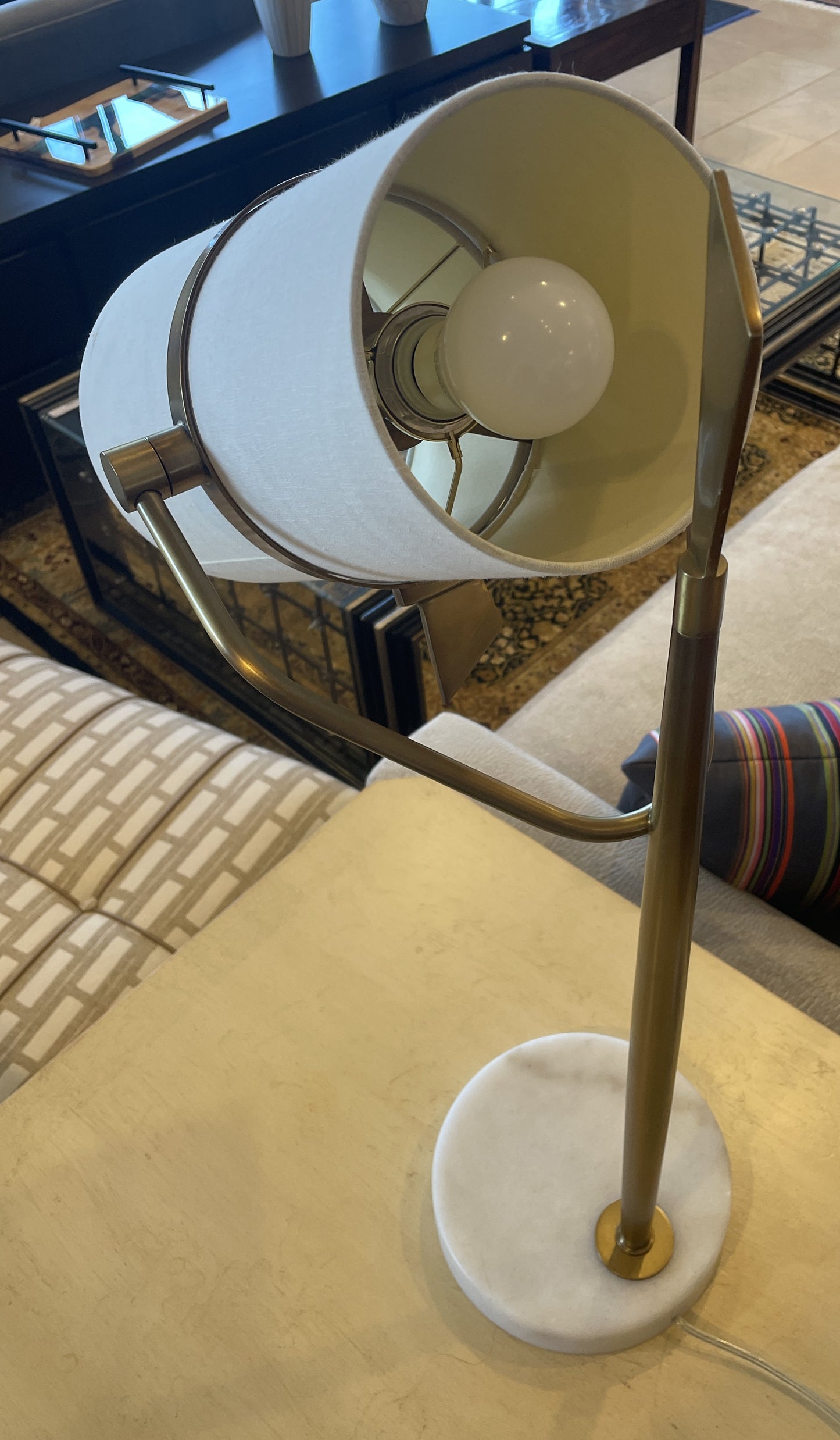 Yasmin adjustable table lamp in bronze (0HE007)