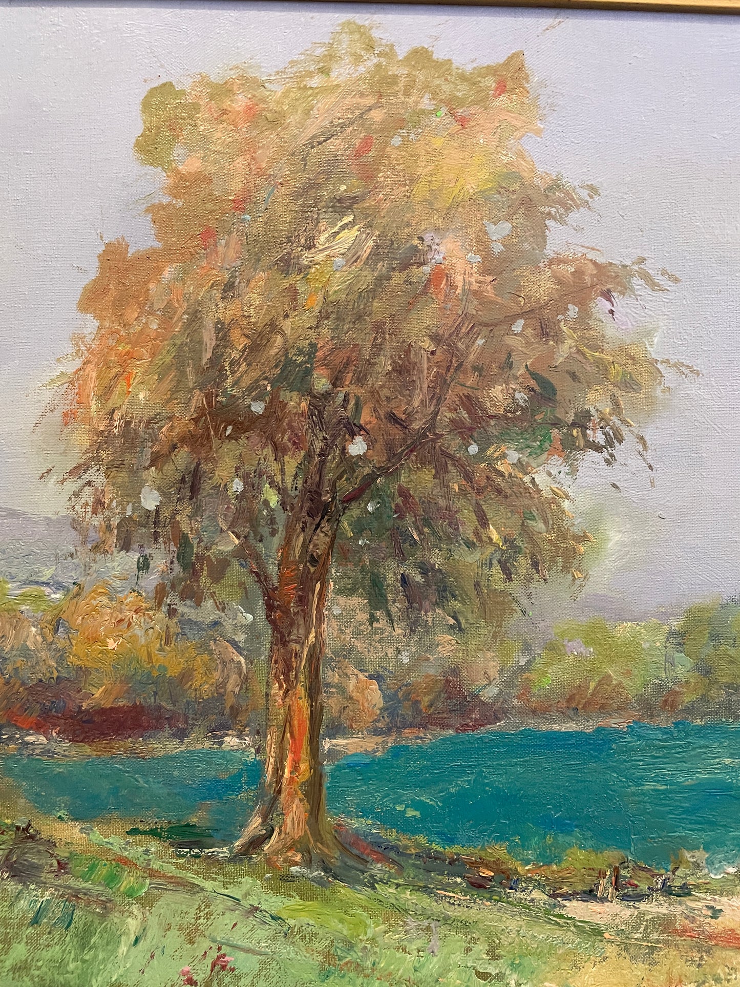 Harold C Wolcott (American 1898-1977) Landscape oil on Canvas (0OT00Q)