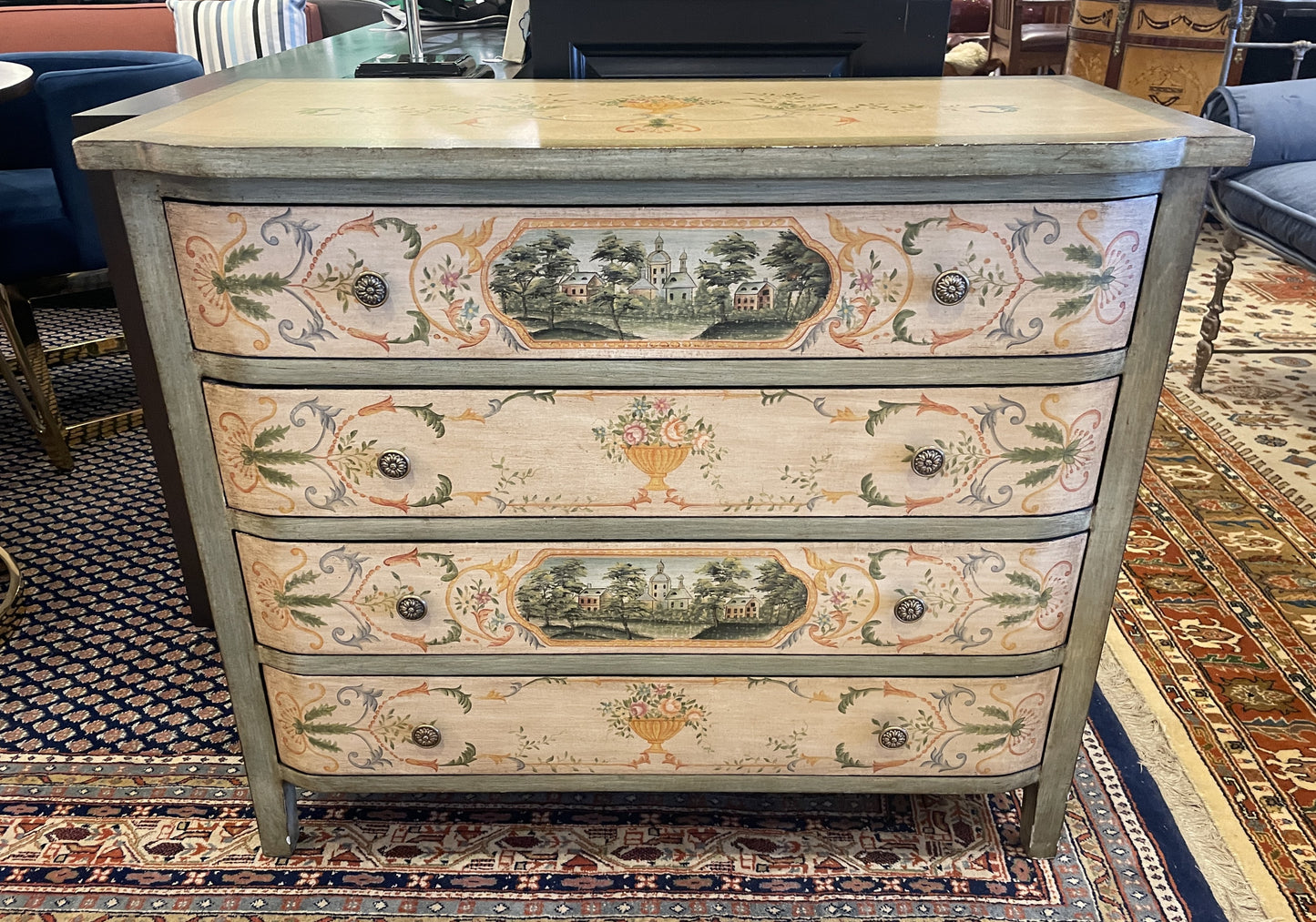 Sarreid Italian Provincial style faux finished chest (0HE009)