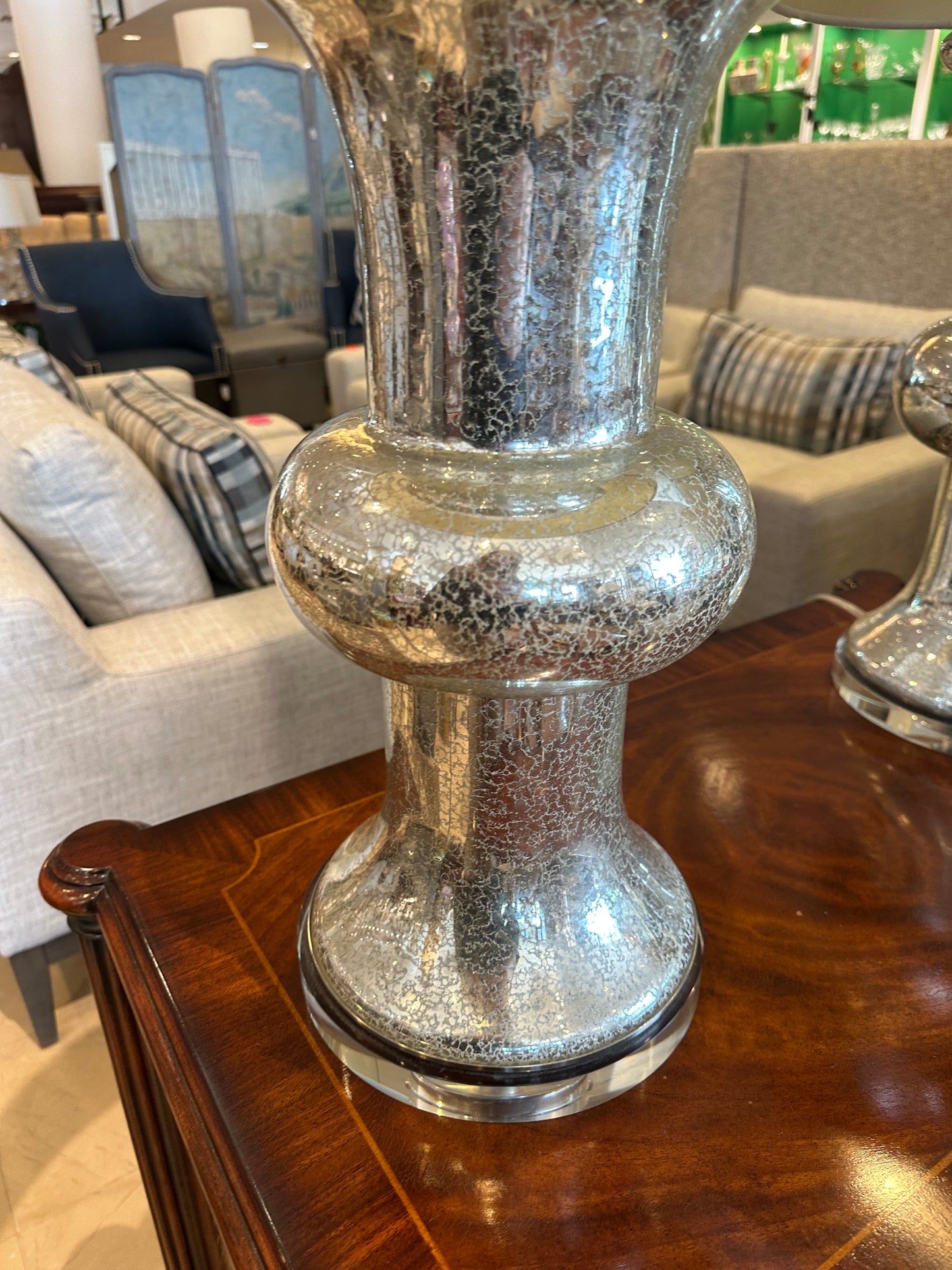 Pair of Mercury Glass Lamps (0CE003)