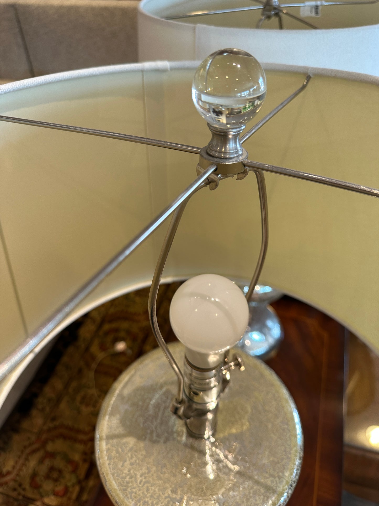 Pair of Mercury Glass Lamps (0CE003)